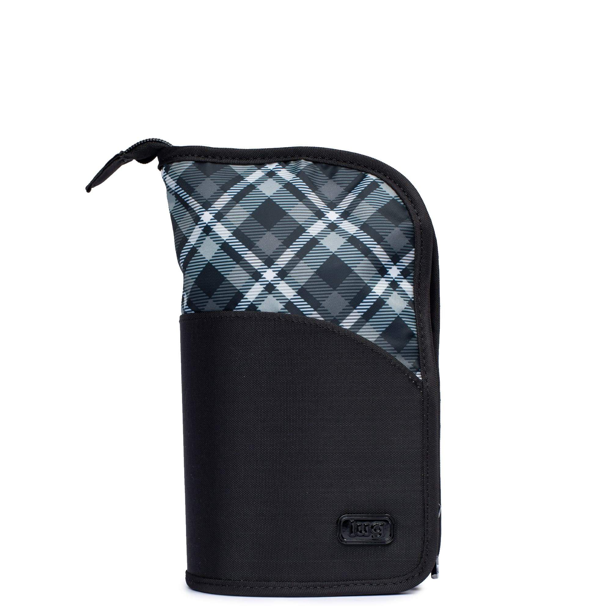 Canoe Cosmetic Brush Holder - PLAID GREY - Canoe_PlaidGrey_01