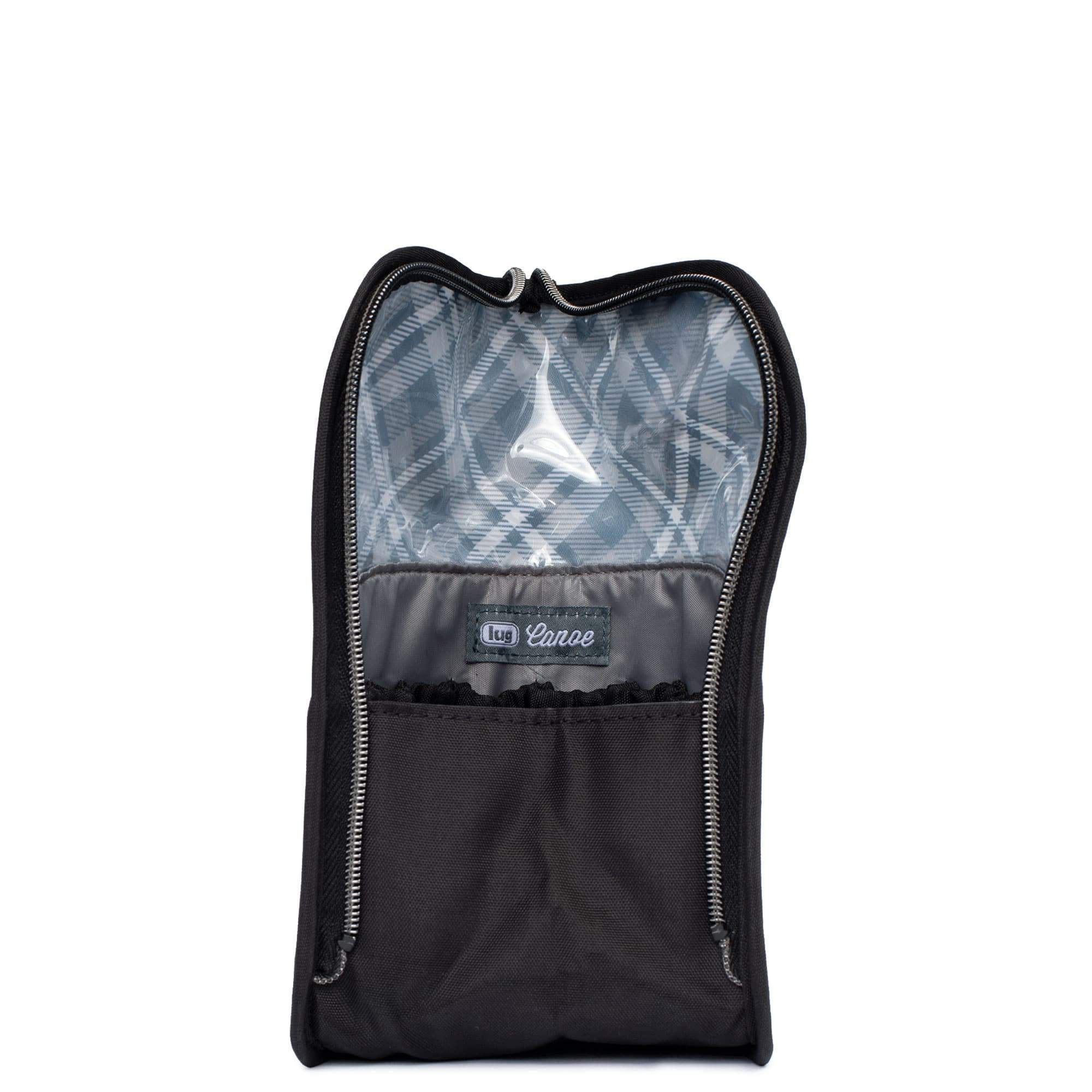 Canoe Cosmetic Brush Holder - PLAID GREY - Canoe_PlaidGrey_05