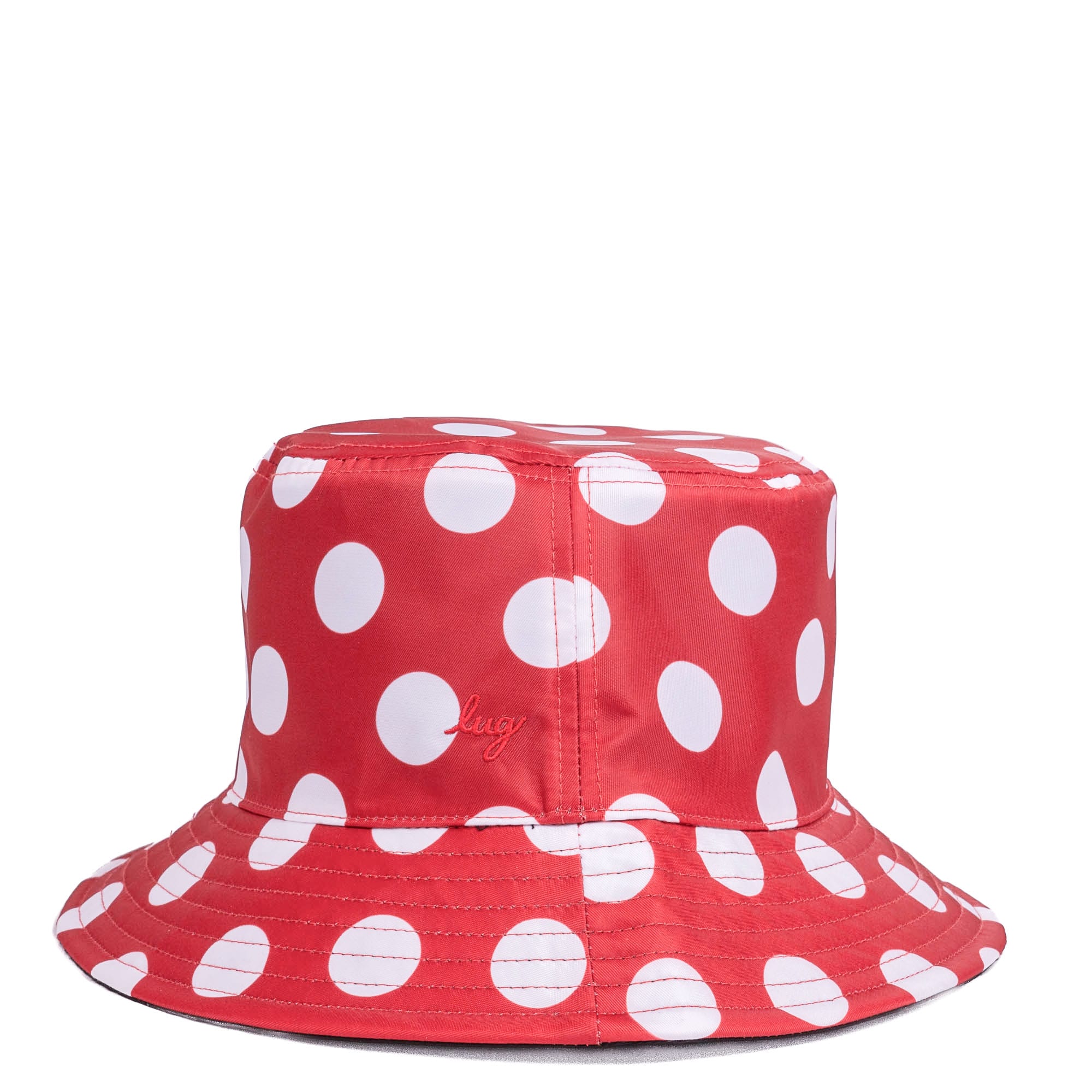 Canopy Bucket Hat - CRIMSON LARGE DOT BLACK - Canopy_CrimsonLgDot_Black_01