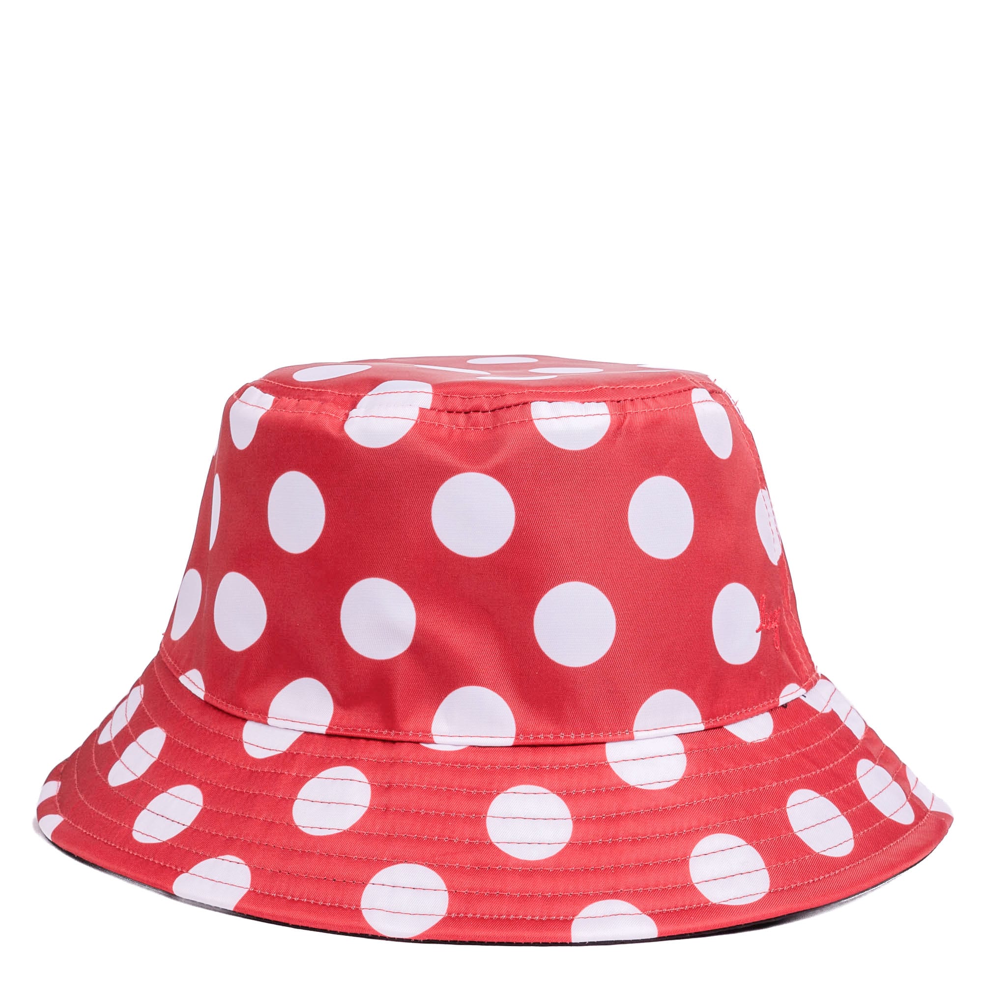 Canopy Bucket Hat - CRIMSON LARGE DOT BLACK - Canopy_CrimsonLgDot_Black_02
