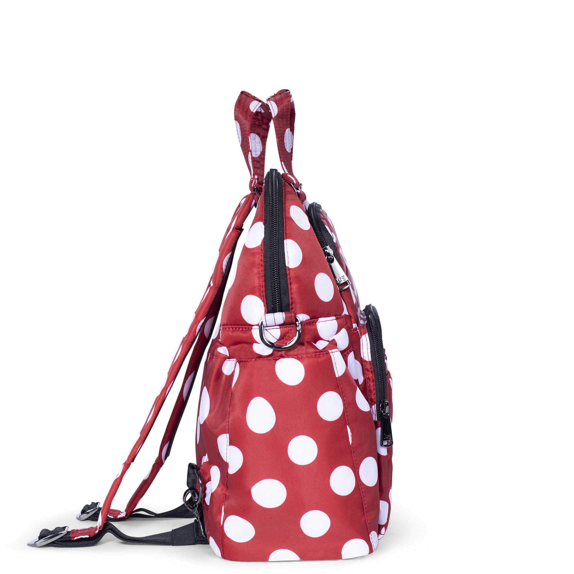 Canter 2 Convertible Tote Bag - CRIMSON LARGE DOT - Canter2_CrimsonLGDot_03