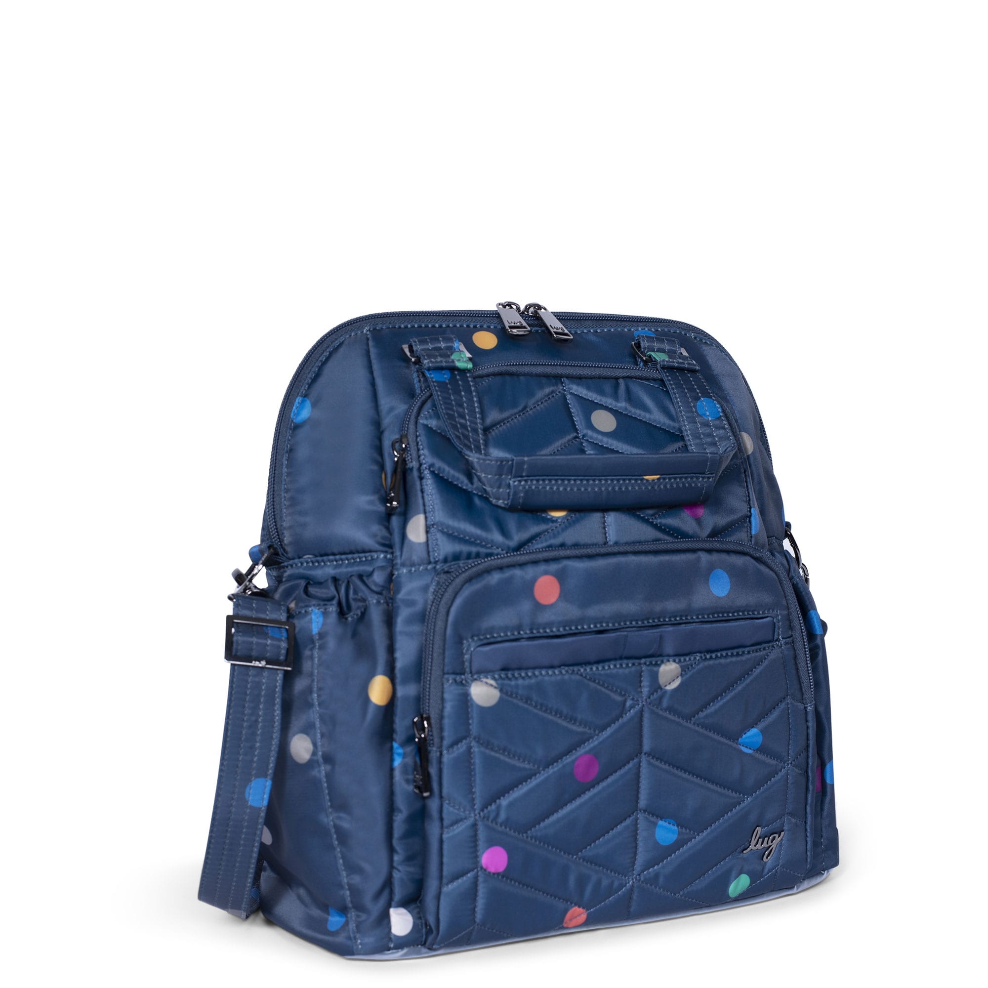 Canter 2 Convertible Tote Bag - MULTI DOTS NAVY - Canter2_MultiDotNavy_02