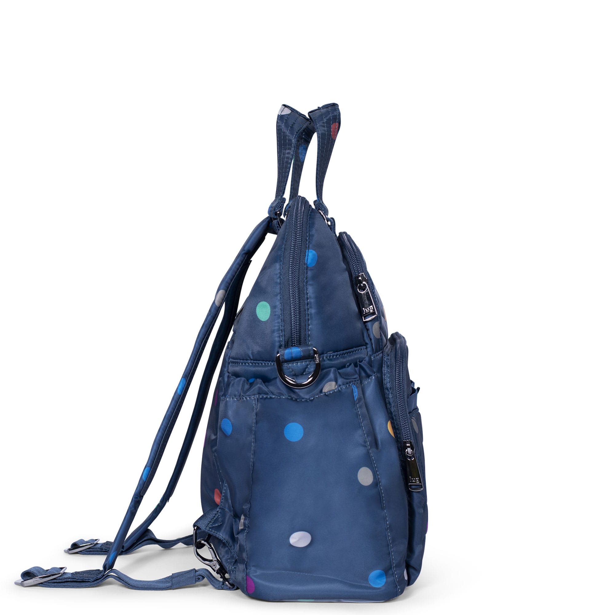 Canter 2 Convertible Tote Bag - MULTI DOTS NAVY - Canter2_MultiDotNavy_03