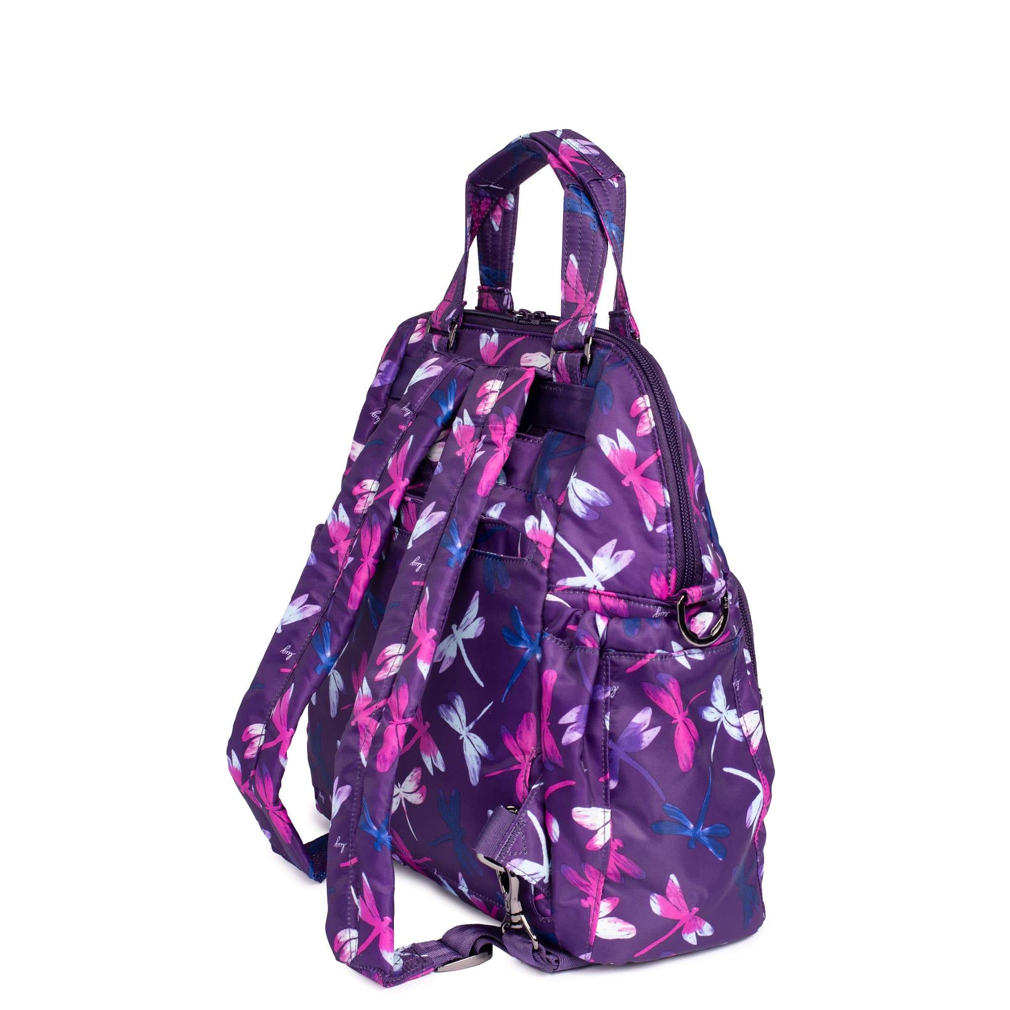 Canter Convertible Tote Bag - DRAGONFLY PURPLE - Canter_DragonflyPurple_03