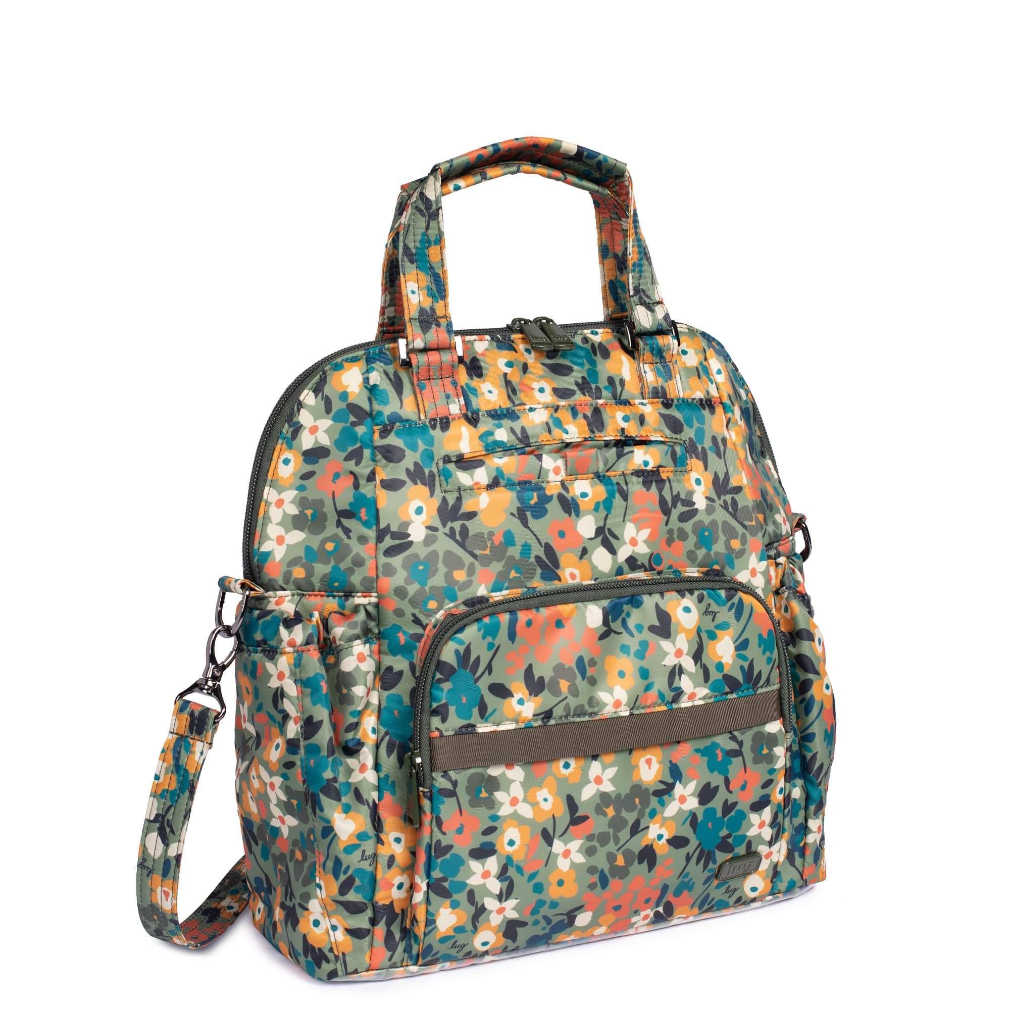 Canter Convertible Tote Bag - WILDFLOWER OLIVE - Canter_WildflowerOlive_02