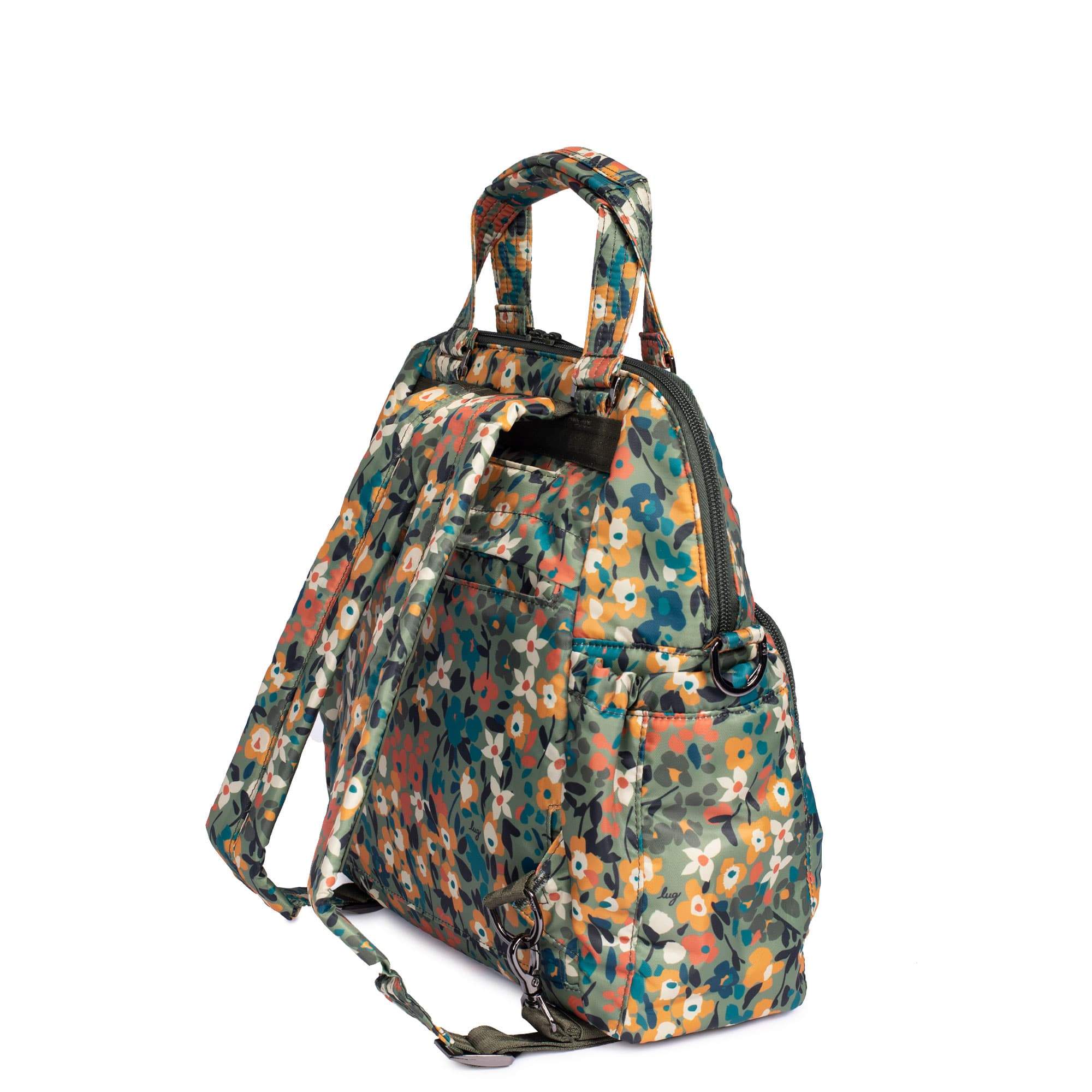 Canter Convertible Tote Bag - WILDFLOWER OLIVE - Canter_WildflowerOlive_03