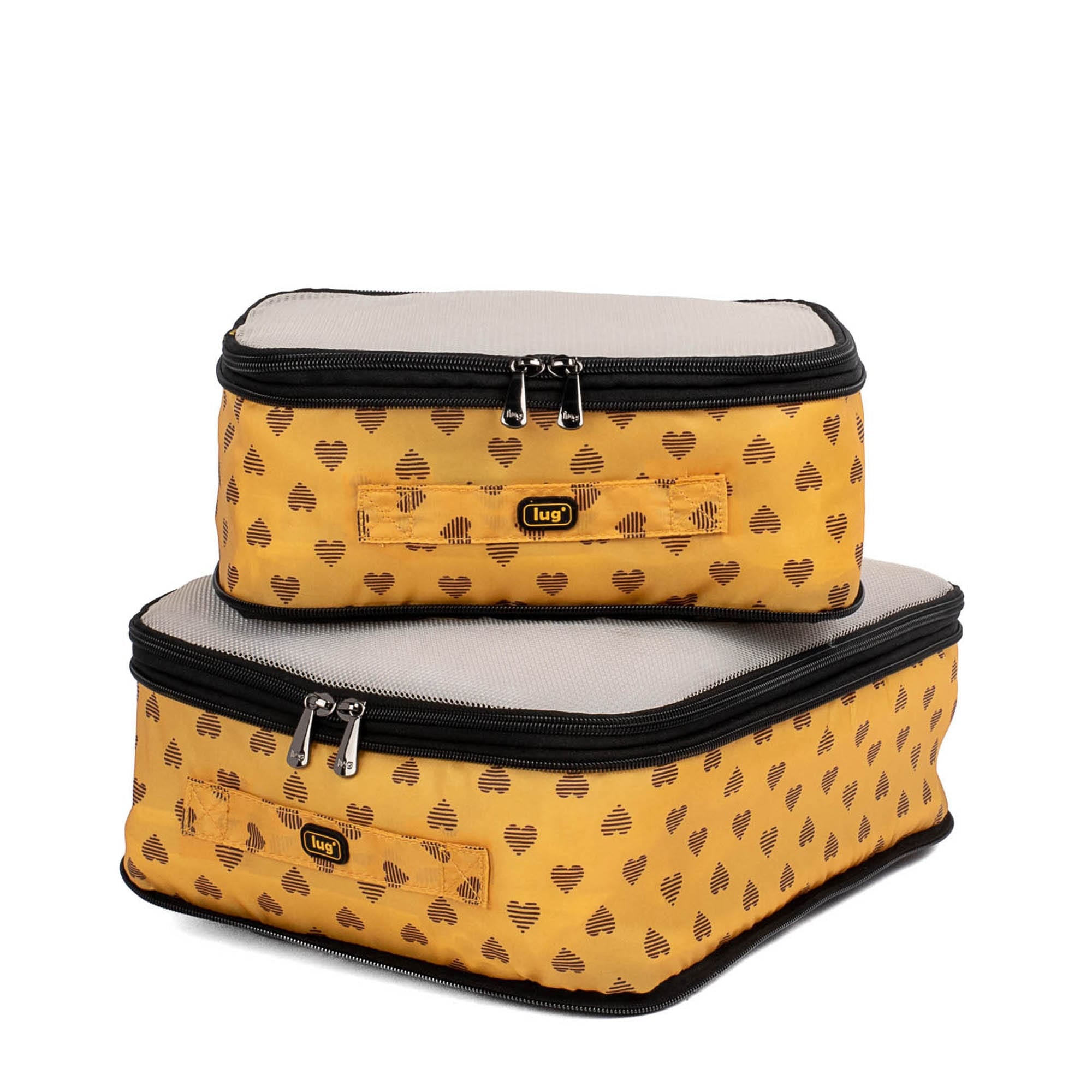 Cargo 2pc Compression Packing Cubes - HEARTS GOLD - Cargo2pc_HeartsGold_01_1c339646-ce7b-41ce-8bad-566410485822