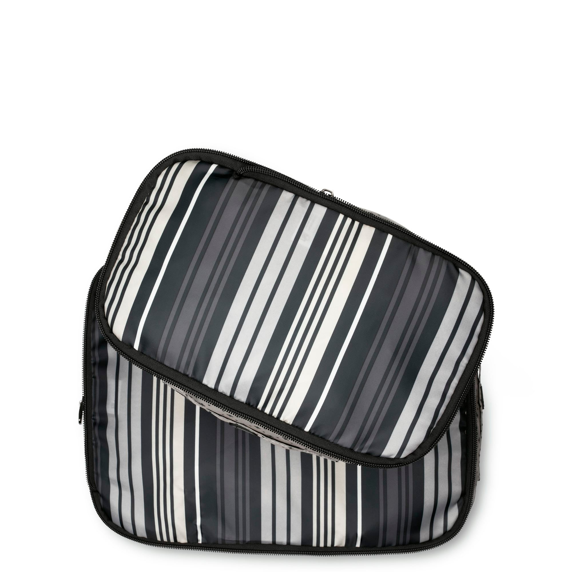 Cargo 2pc Compression Packing Cubes - LOVE STRIPE BLACK - Cargo2pc_LoveStripeBlack_03