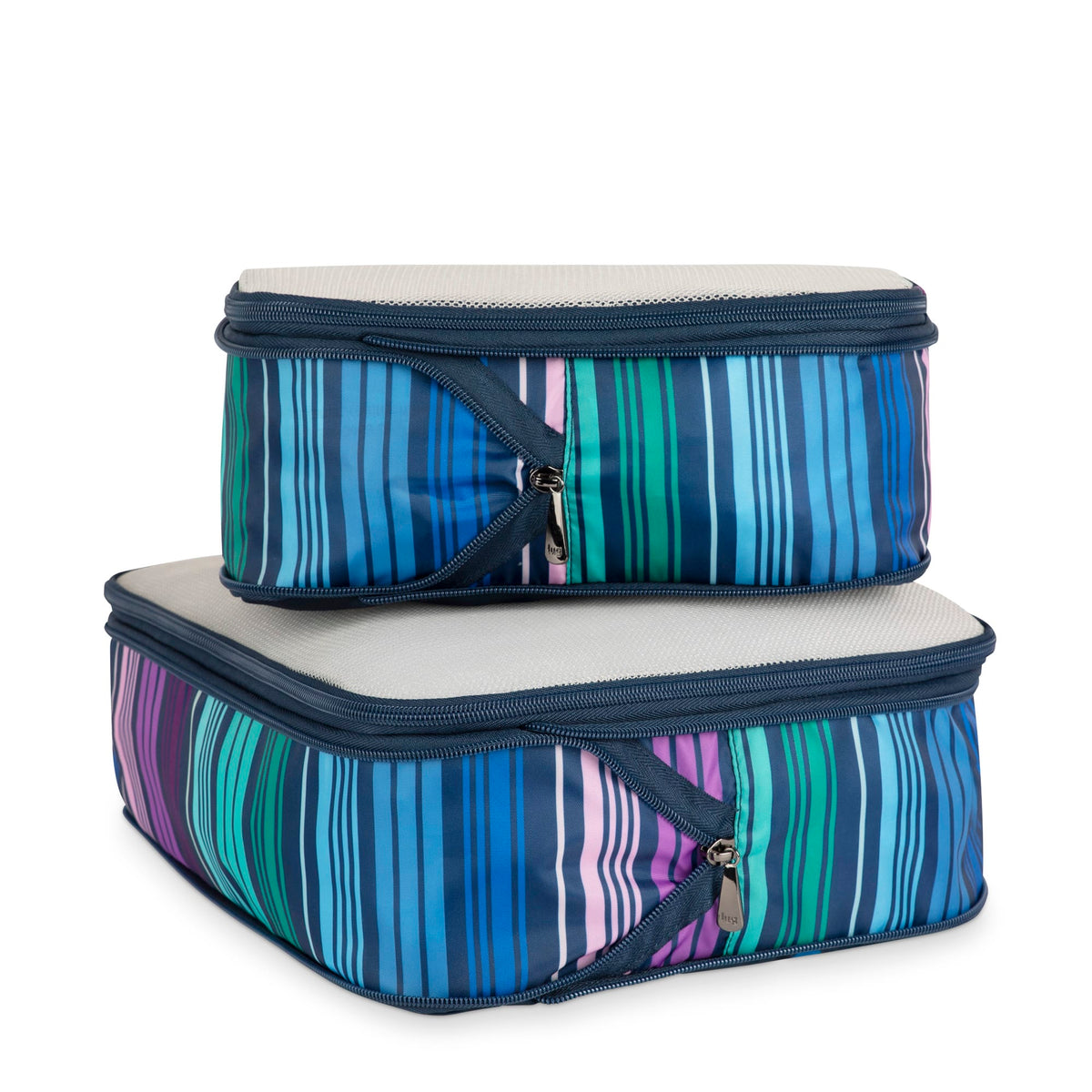 Cargo 2pc Compression Packing Cubes - MULTI DOTS NAVY - Cargo2pc_NavyMultiDots_02