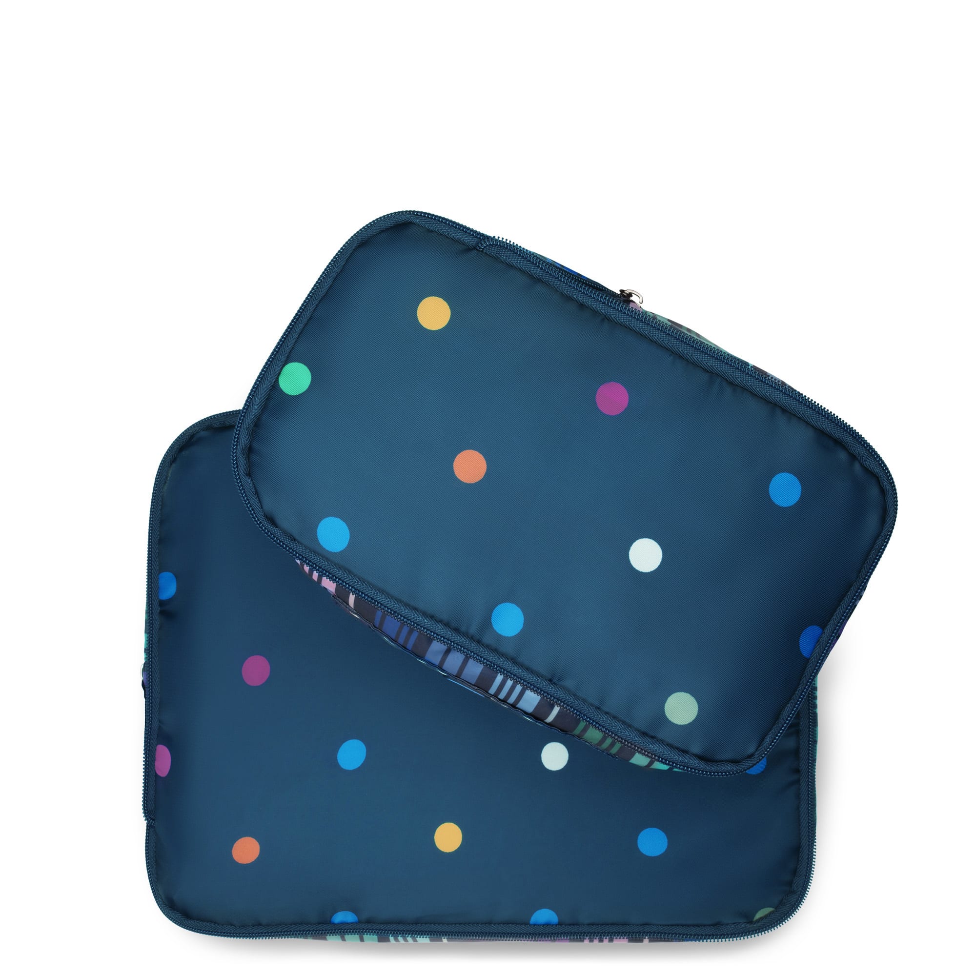 Cargo 2pc Compression Packing Cubes - MULTI DOTS NAVY - Cargo2pc_NavyMultiDots_03