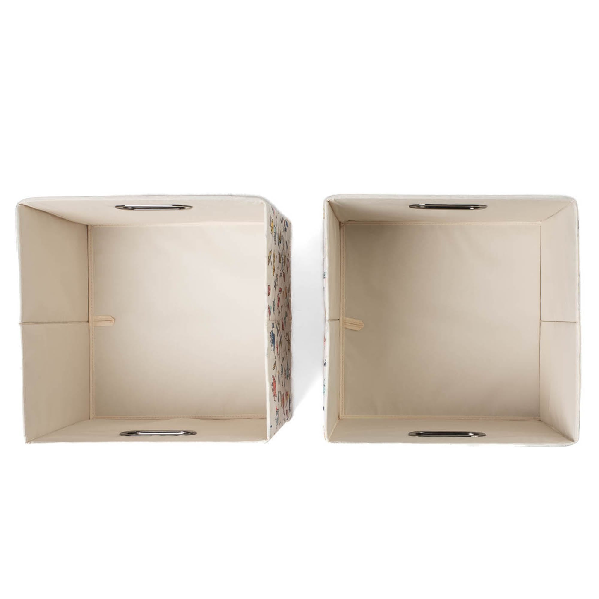 Cargo 2pc Collapsible Cube Bins - HUMMINGBIRD FLORAL - Cargo2pkCollapsibleStorageCube_HummingbirdFloral_05
