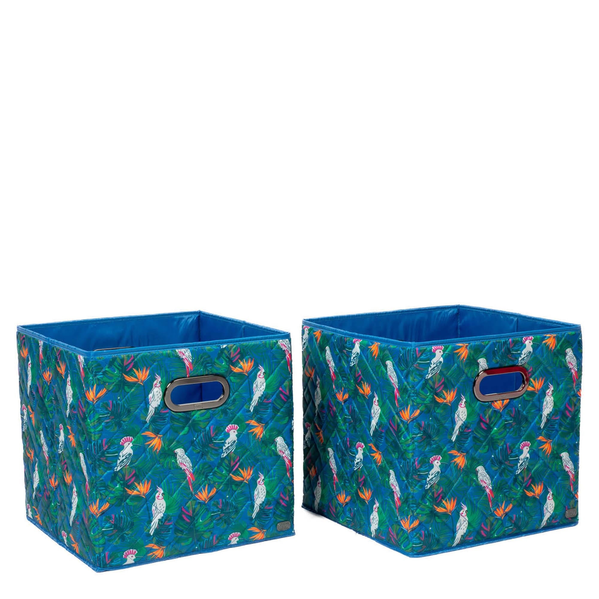 Cargo 2pc Collapsible Cube Bins - TROPICAL BIRDS - Cargo2pkCollapsibleStorageCube_TropicalBirds_02