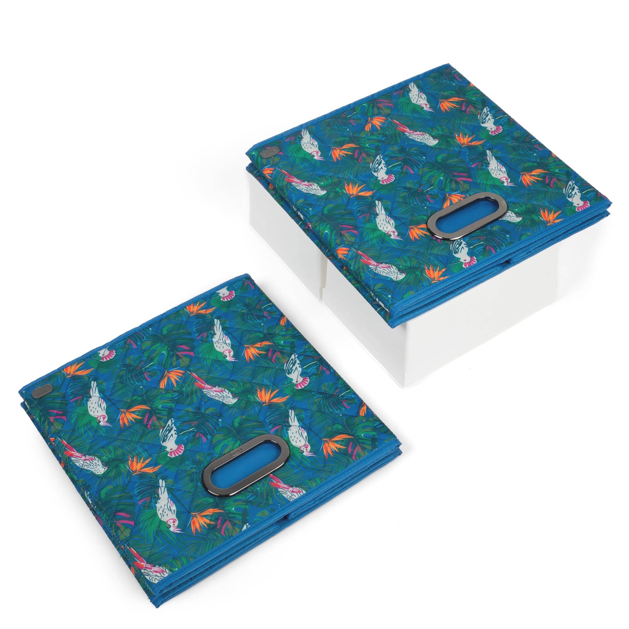 Cargo 2pc Collapsible Cube Bins - TROPICAL BIRDS - Cargo2pkCollapsibleStorageCube_TropicalBirds_06