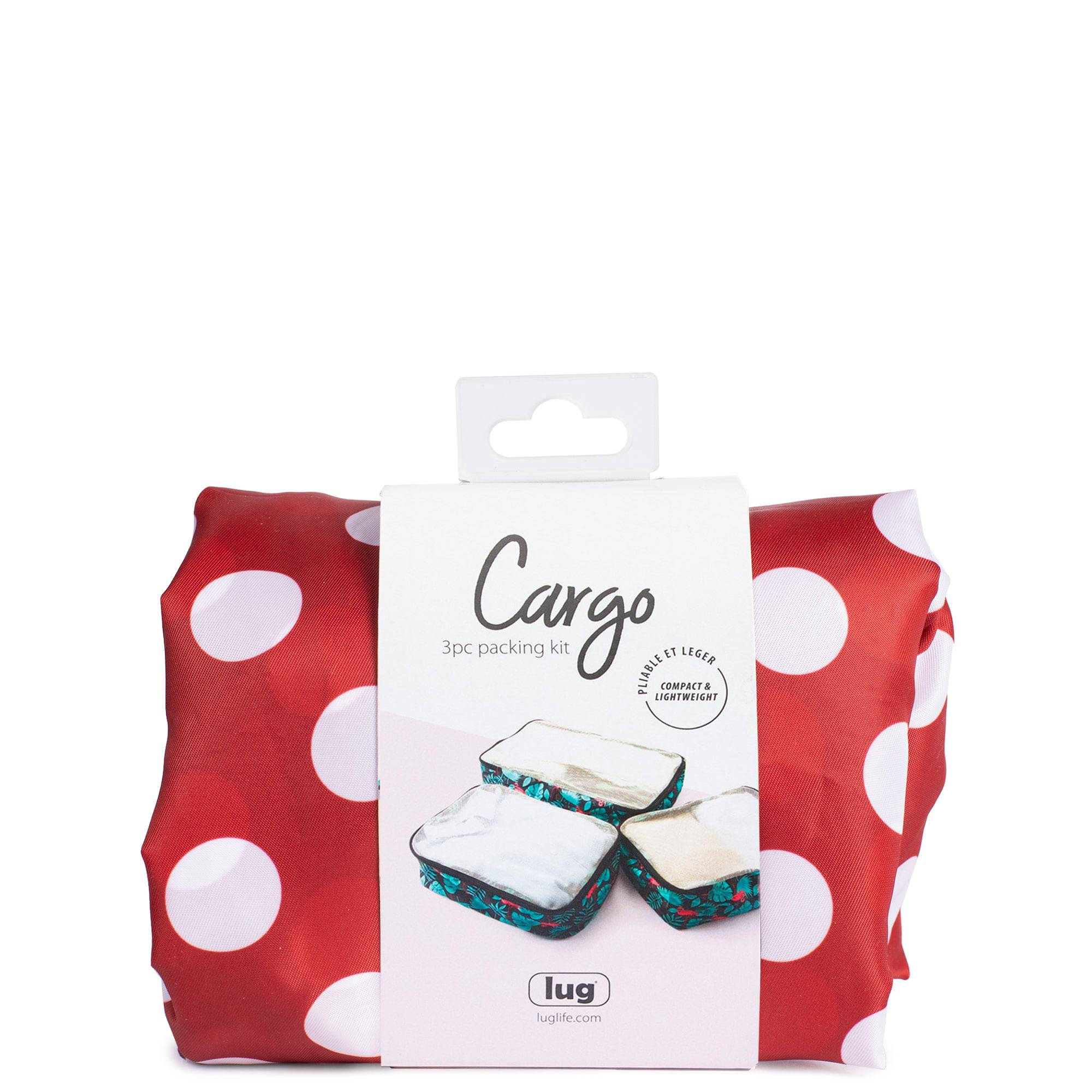 Cargo 3pc Packing Cubes - CRIMSON LARGE DOT - Cargo3_CrimsonDot_01_50d4451e-2a47-47df-8ae2-0e0ae7e7fa46