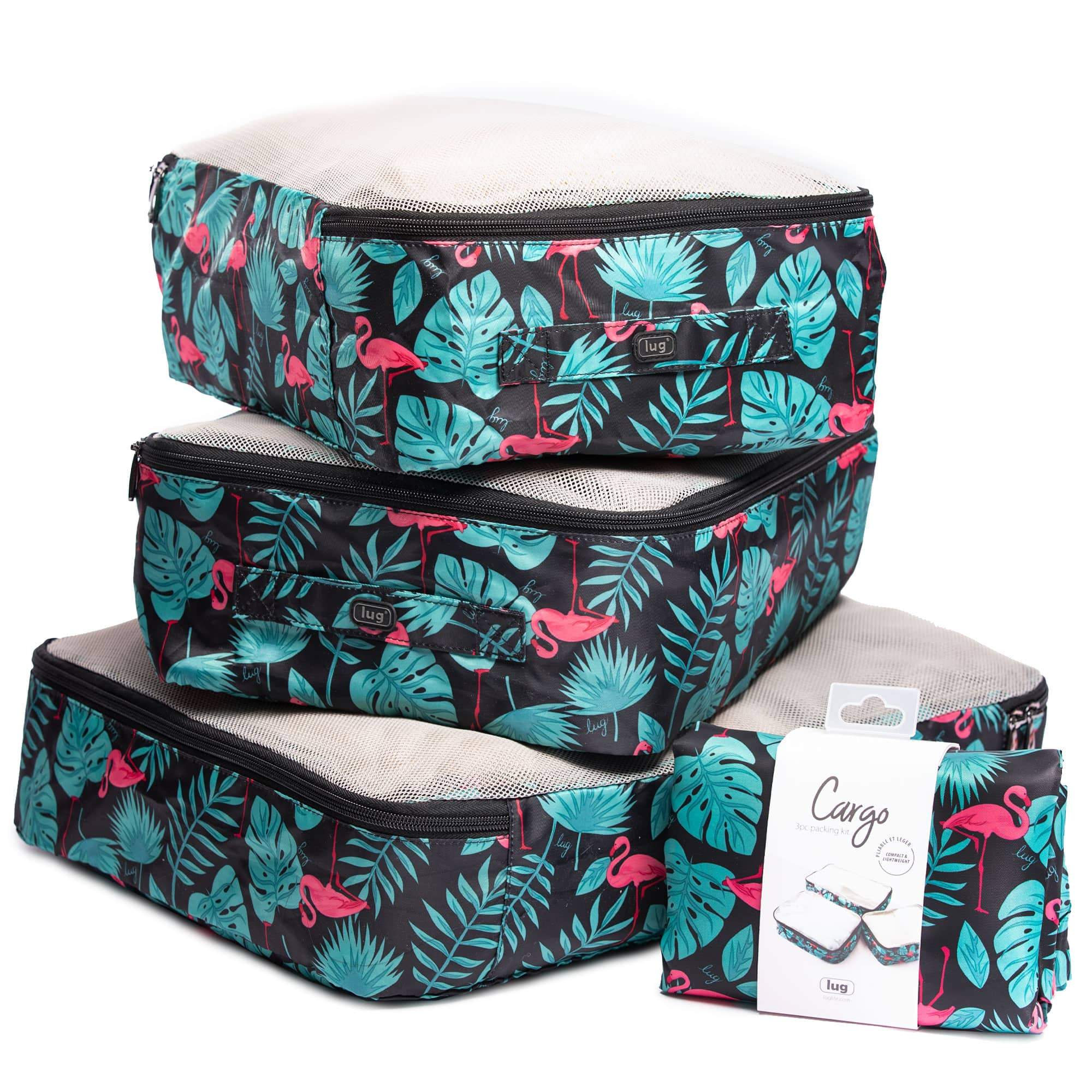 Cargo 3pc Packing Cubes - FLAMINGO BLACK - Cargo3_FlamingoBlack_06