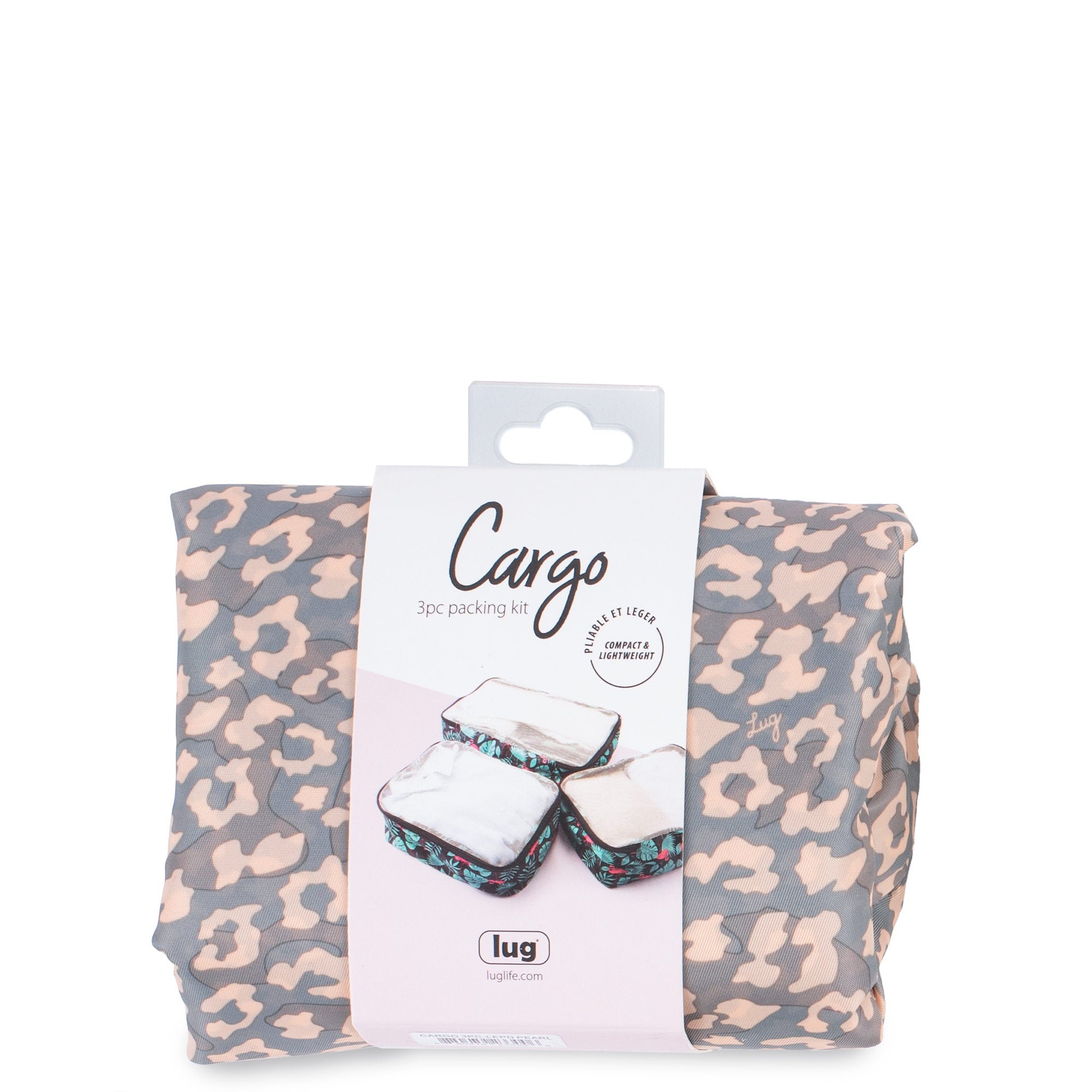 Cargo 3pc Packing Cubes - LEOPARD PEARL - Cargo3_LeopardPearl_01
