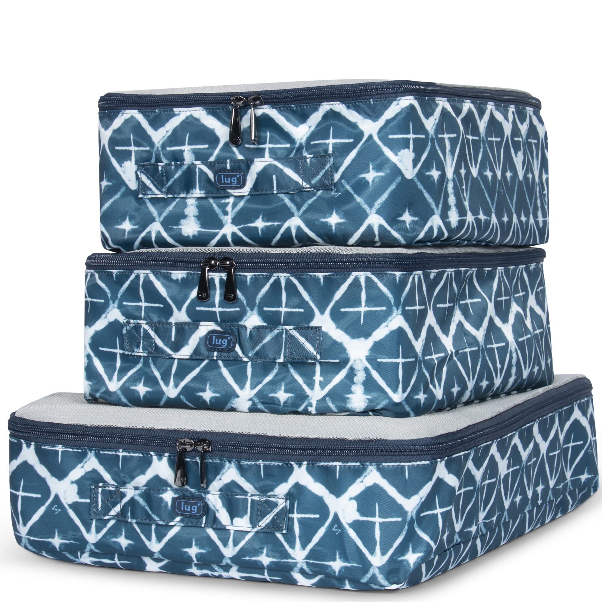 Cargo 3pc Packing Cubes - DIAMOND NAVY - Cargo3pc_DiamondNavy_01