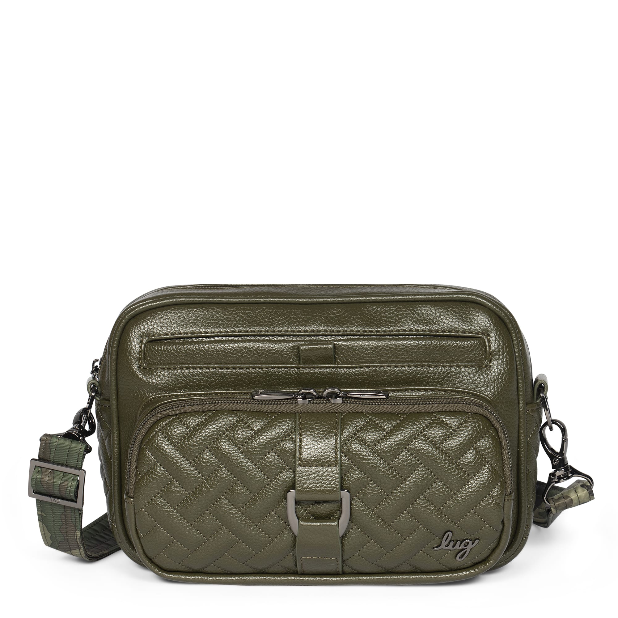 Carousel Classic VL Crossbody Bag - OLIVE GREEN - CarouselVL_OliveGreen_01