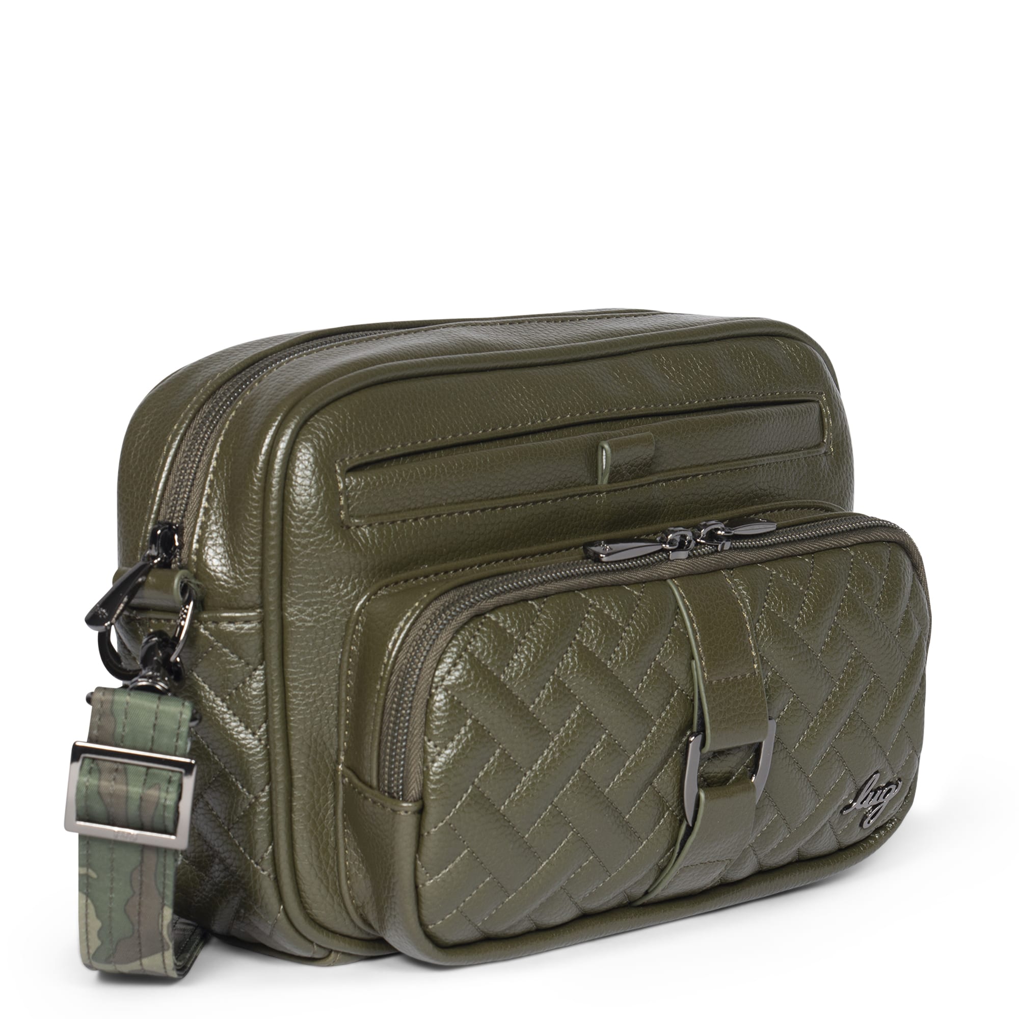 Carousel Classic VL Crossbody Bag - OLIVE GREEN - CarouselVL_OliveGreen_02