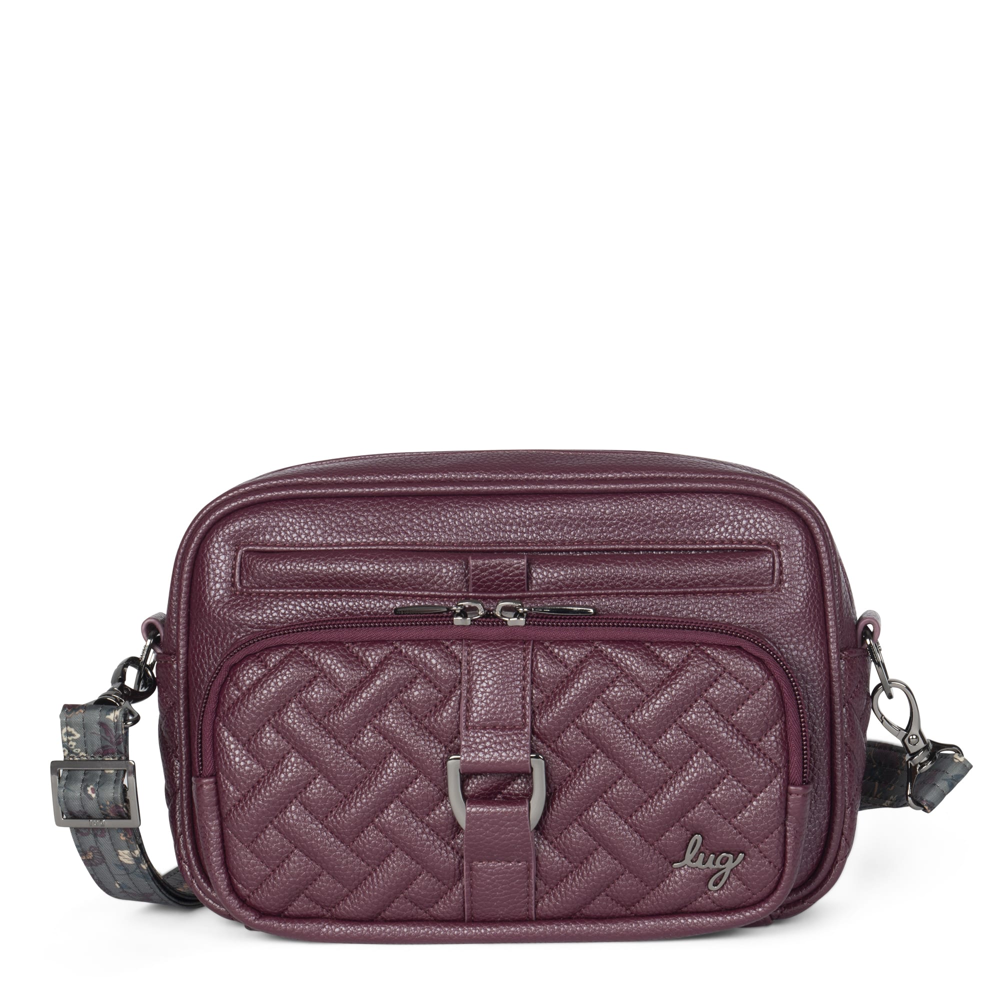 Carousel Classic VL Crossbody Bag - WINE RED - CarouselVL_WineRed_01
