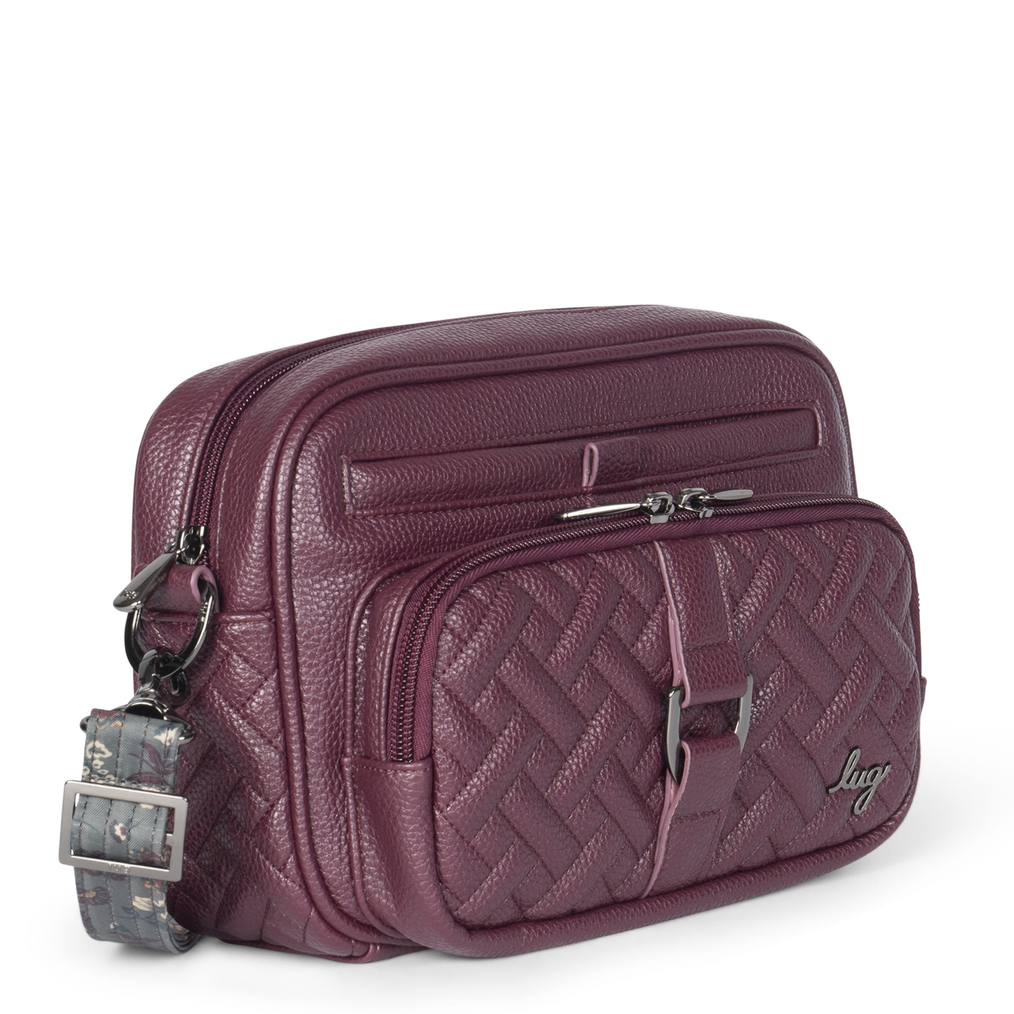 Carousel Classic VL Crossbody Bag - WINE RED - CarouselVL_WineRed_02