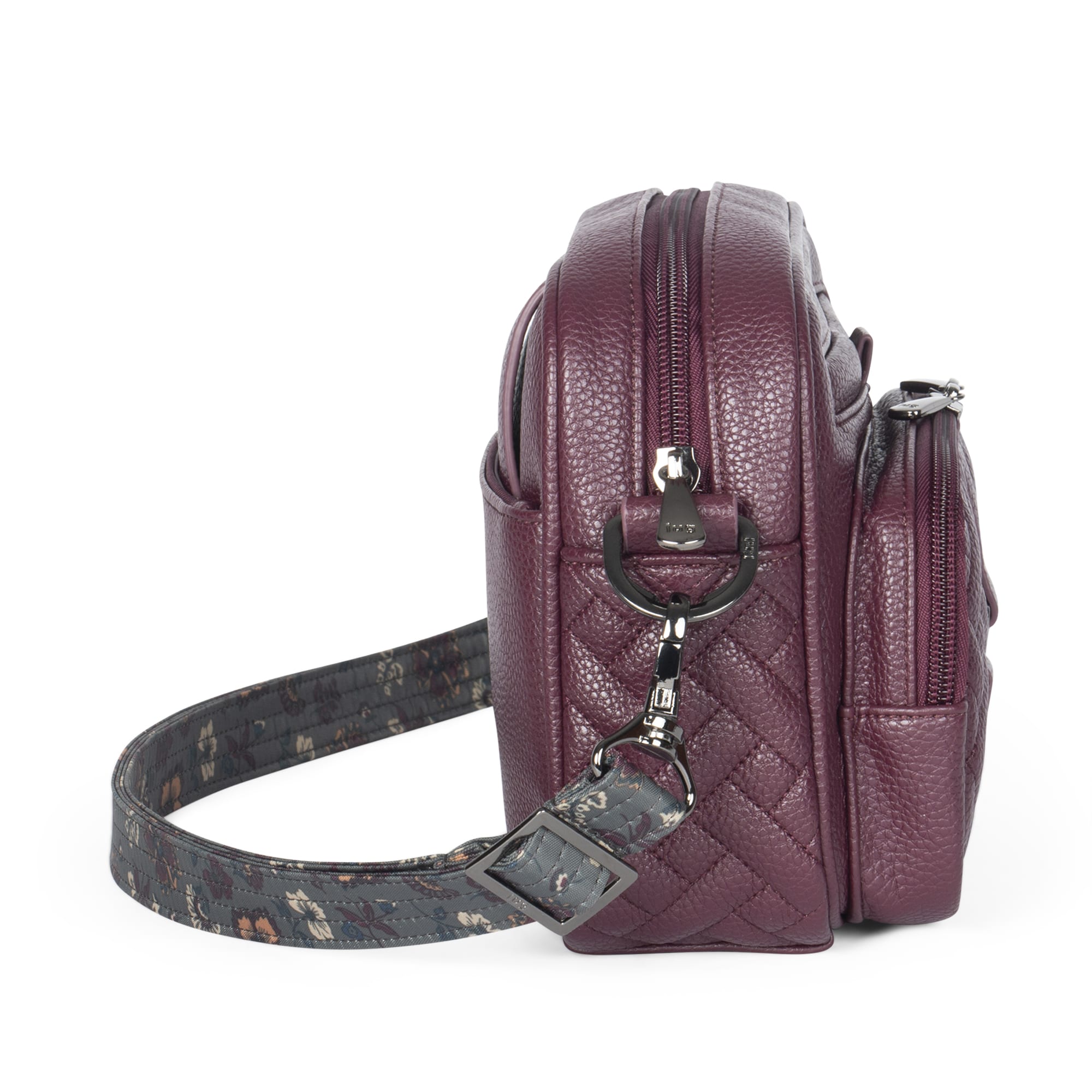 Carousel Classic VL Crossbody Bag - WINE RED - CarouselVL_WineRed_03