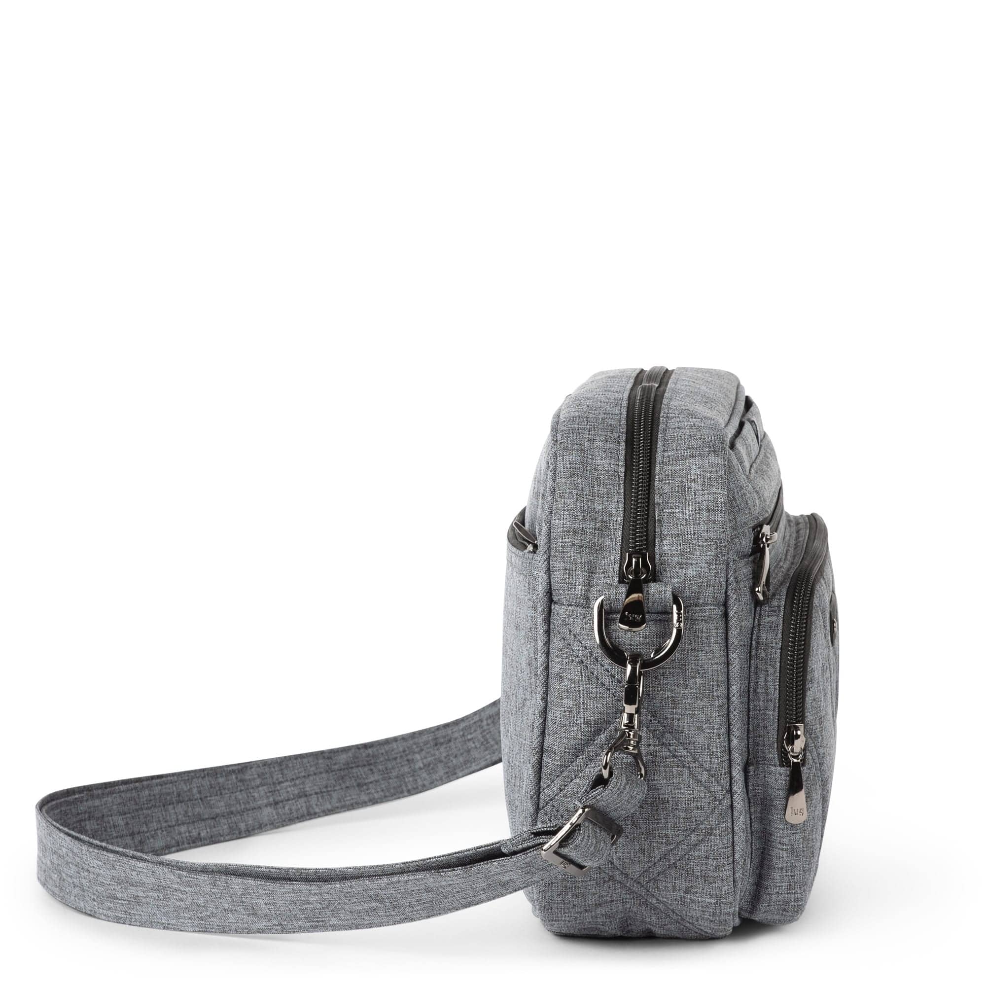 Carousel XL 2 Crossbody Bag - HEATHER GREY - CarouselXL2wCharmBar_Heather_Grey_03