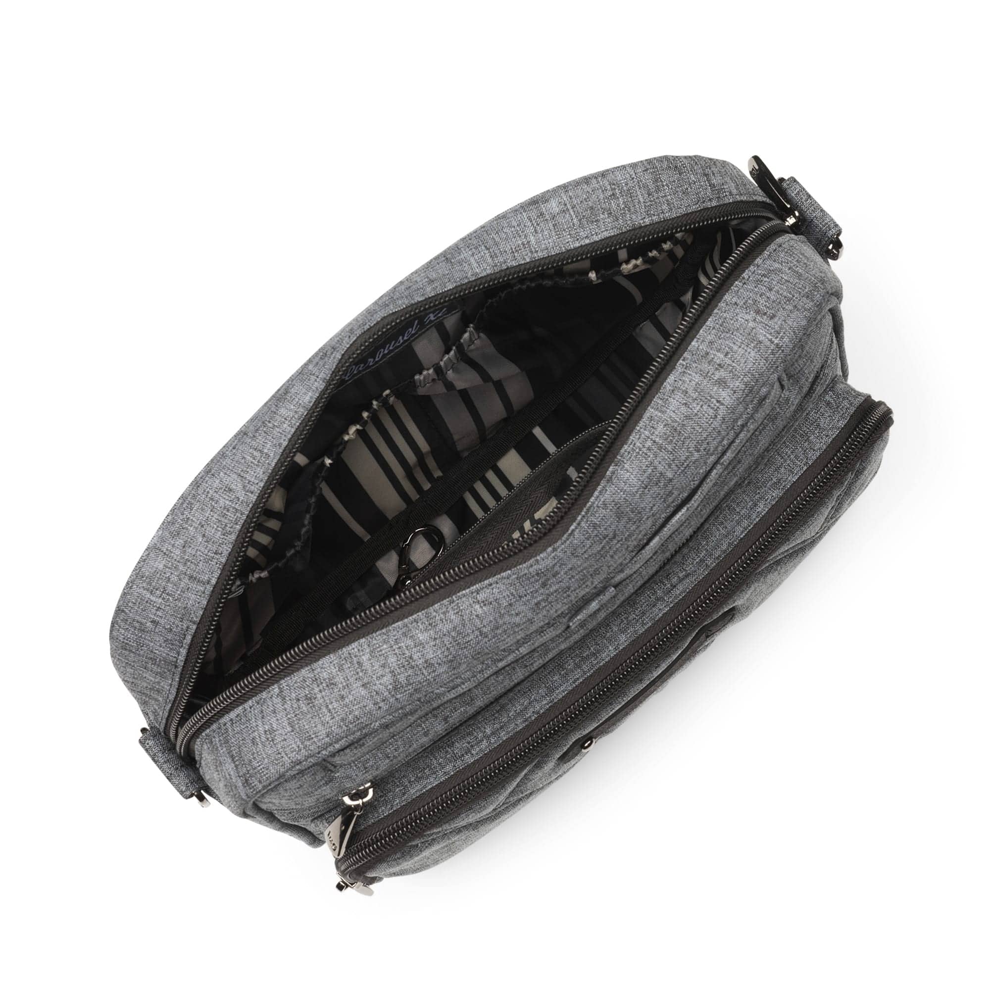 Carousel XL 2 Crossbody Bag - HEATHER GREY - CarouselXL2wCharmBar_Heather_Grey_05
