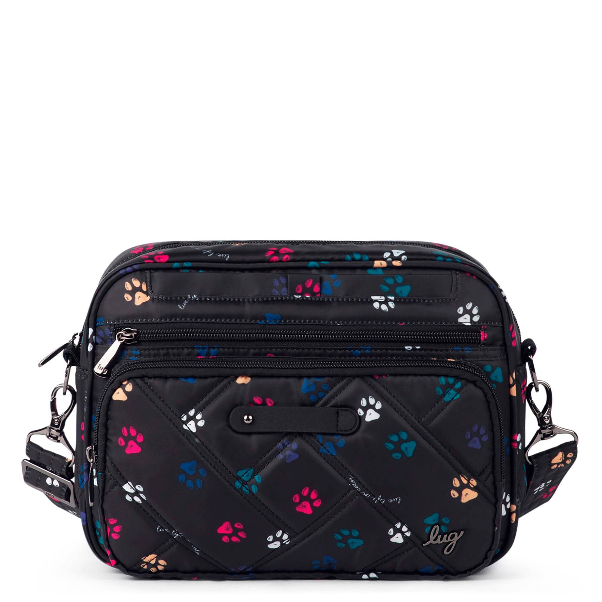 Carousel XL 2 Crossbody Bag - PAWS BLACK - CarouselXL2wCharmBar_PawsBlack_01