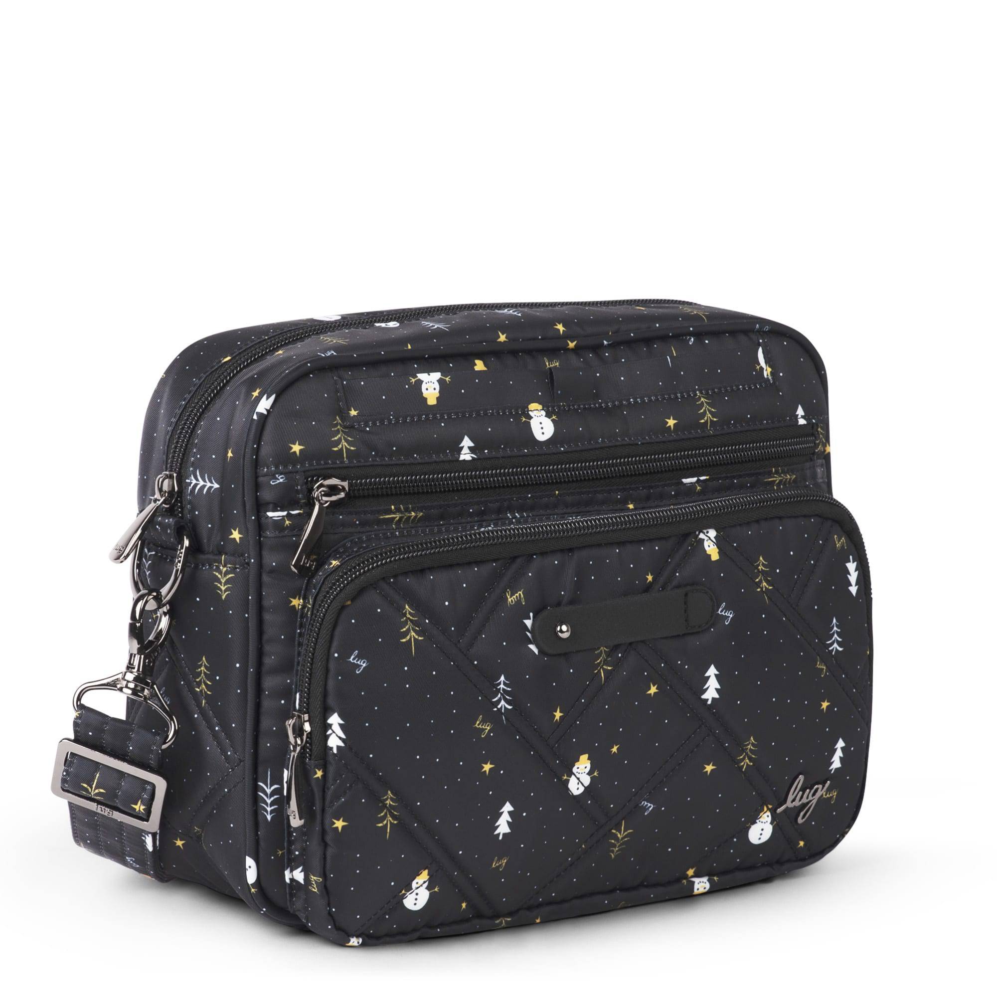 Carousel XL 2 Crossbody Bag - SAND TAUPE - CarouselXL2wCharmBar_SnowmanTrees_02