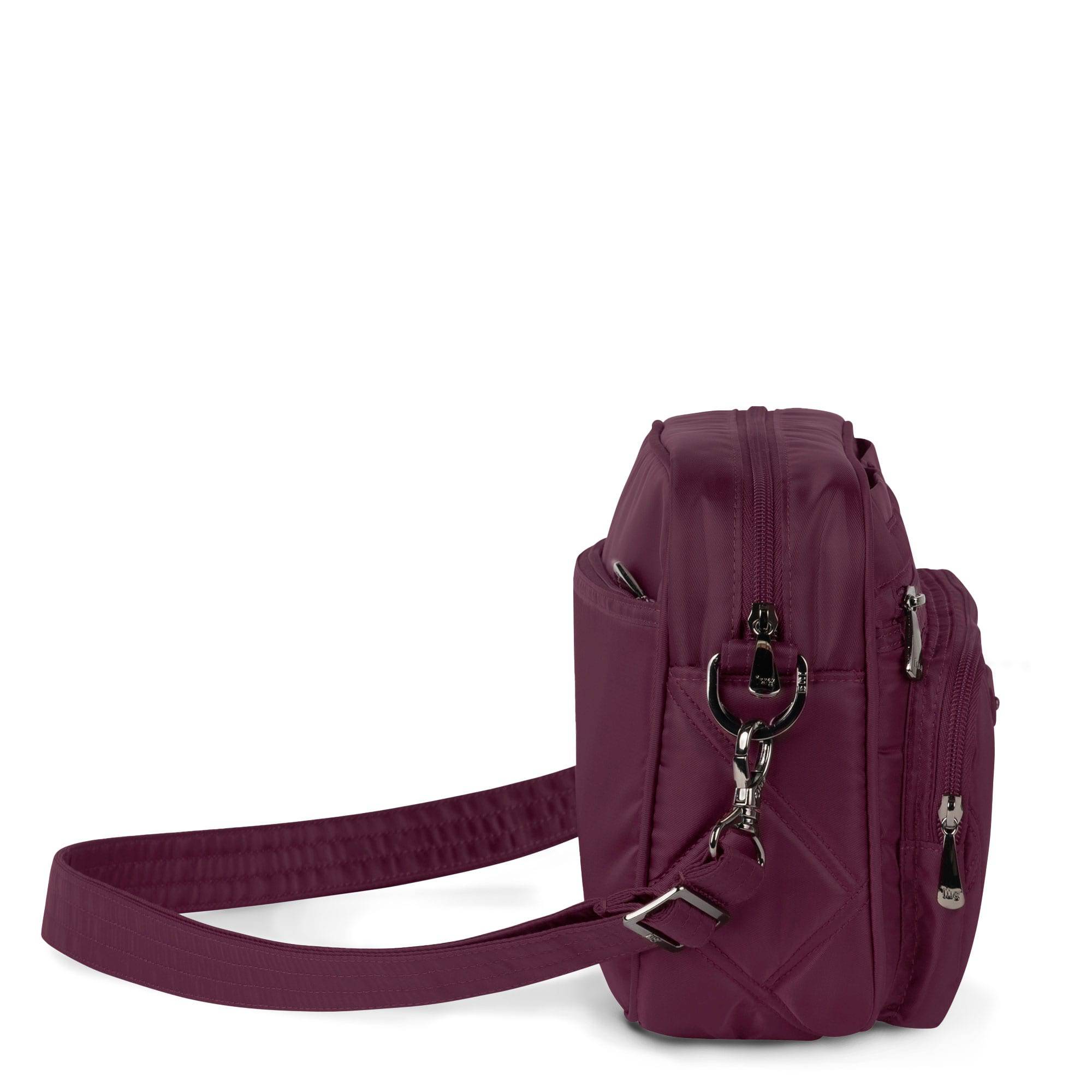 Carousel XL 2 Crossbody Bag - WINE RED - CarouselXL2wCharmBar_WineRed_03