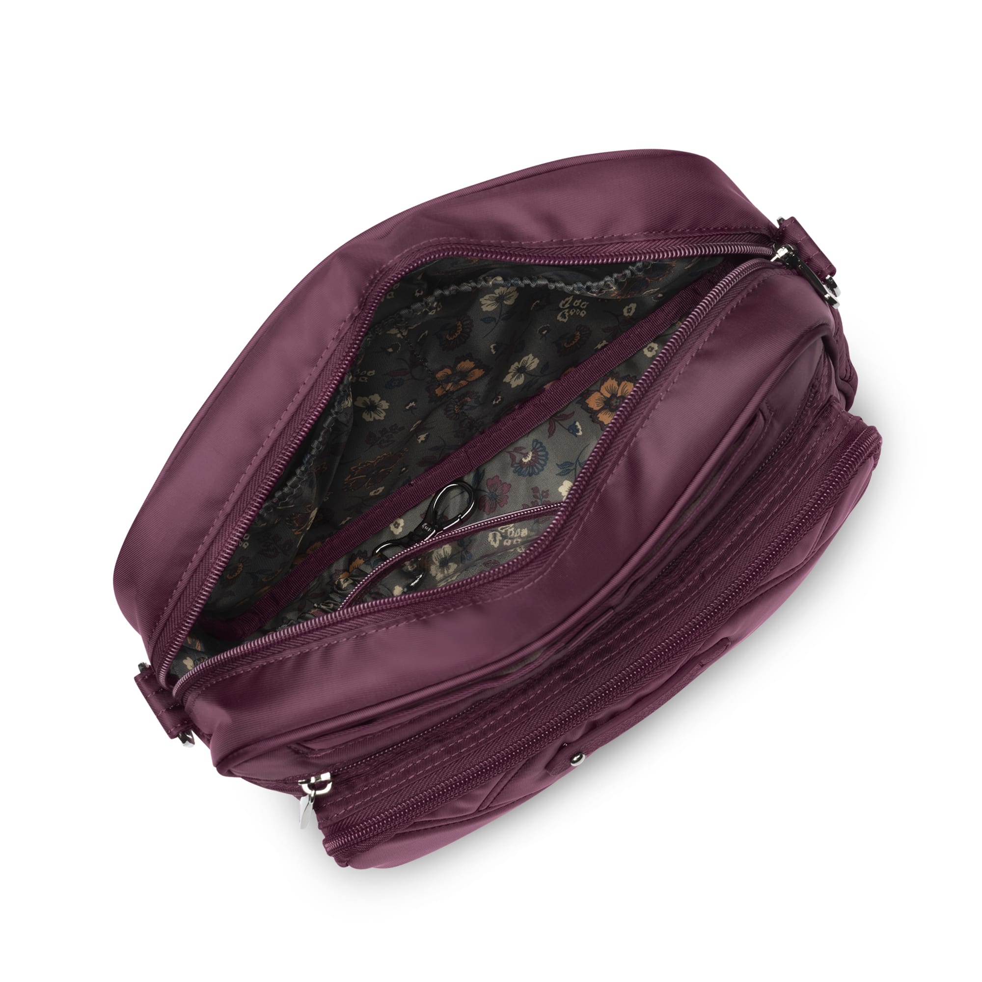 Carousel XL 2 Crossbody Bag - WINE RED - CarouselXL2wCharmBar_WineRed_05