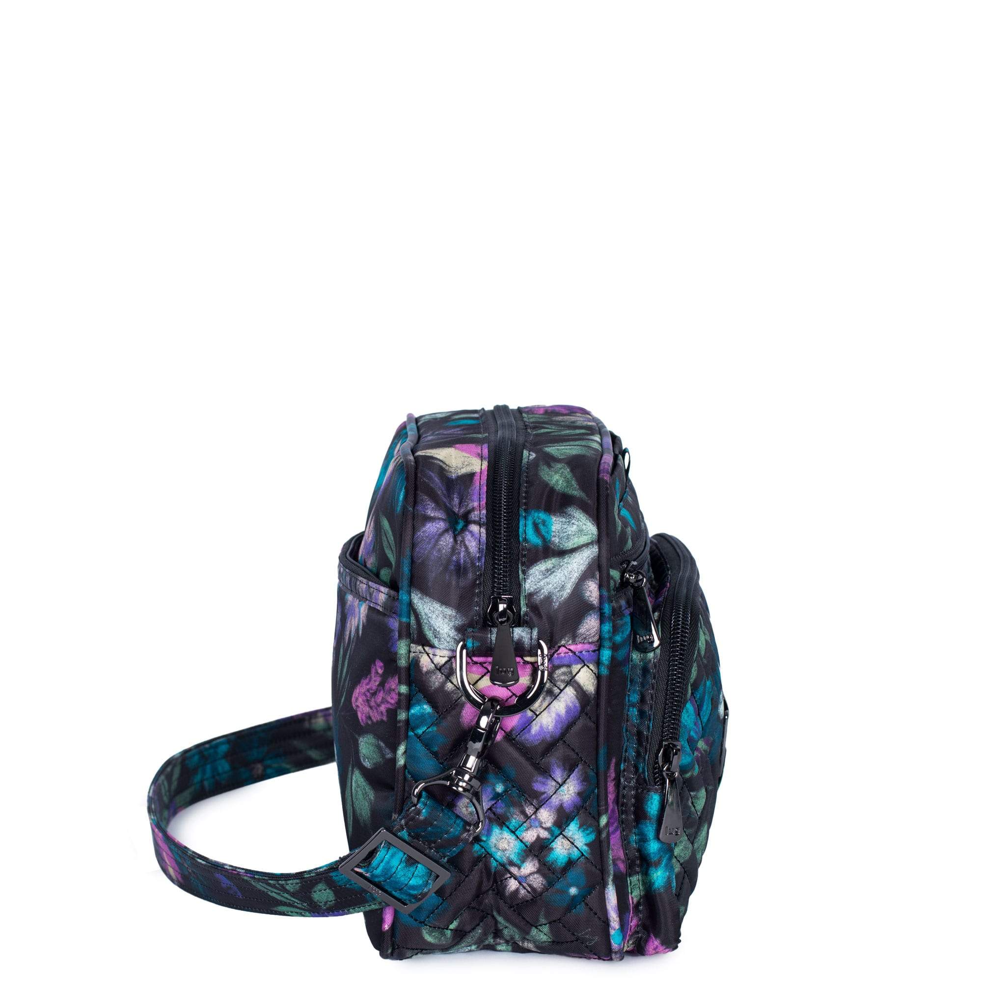 Carousel XL Crossbody Bag - BLOOM BLACK - CarouselXL_BloomBlack_03_f8ef712c-9723-416d-8074-a998f310c092