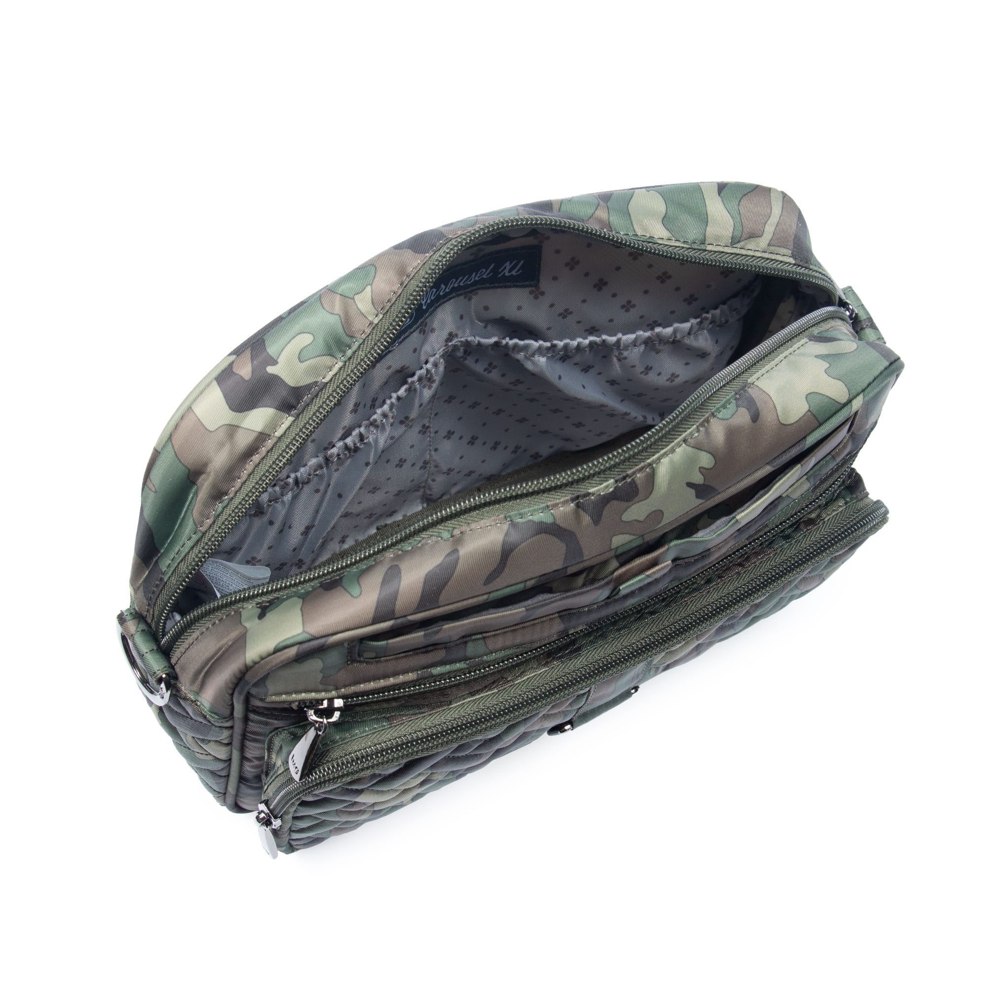 Carousel XL Crossbody Bag - CAMO GREEN - CarouselXL_CamoOlive_05