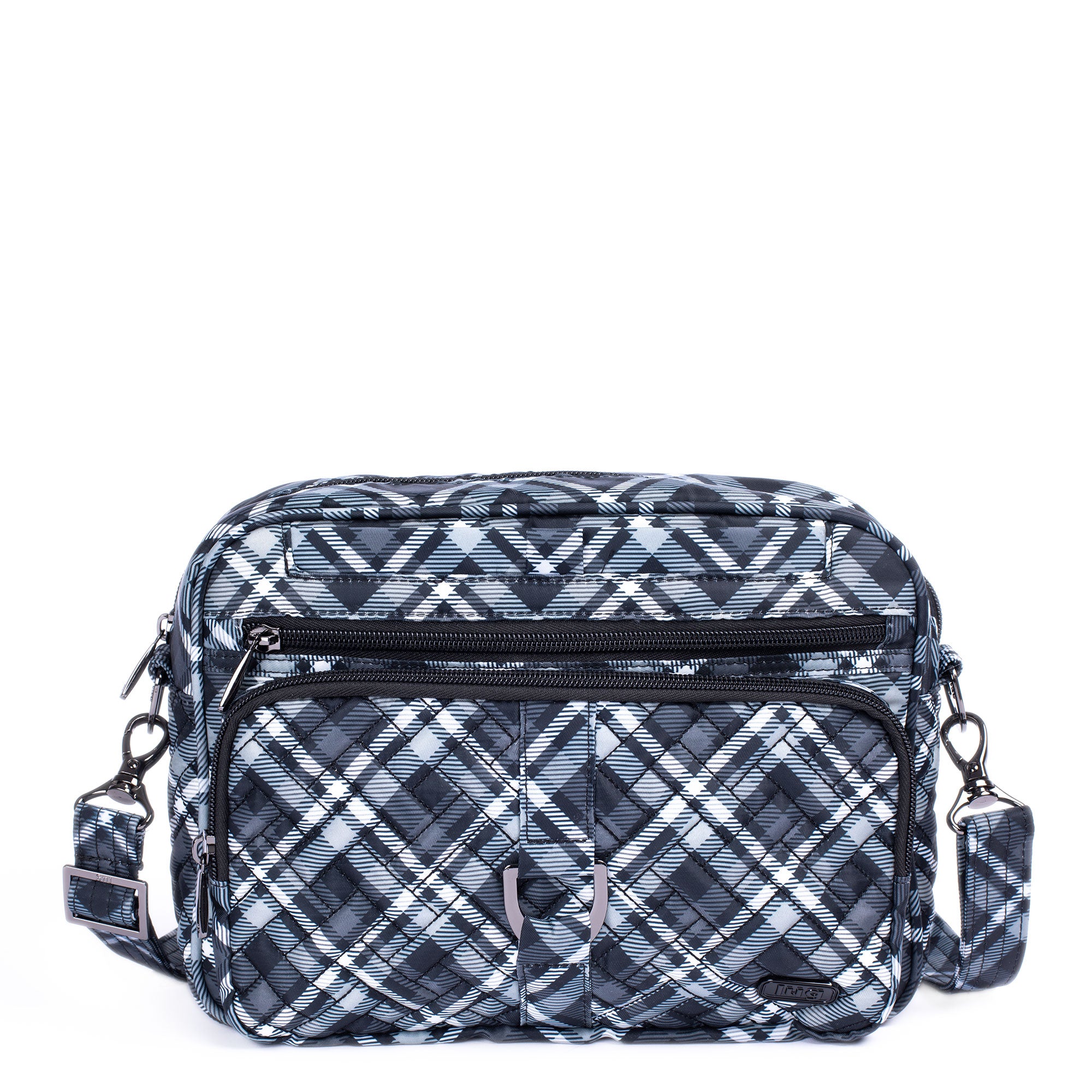 Carousel XL Crossbody Bag - PLAID GREY - CarouselXL_PlaidGrey_01