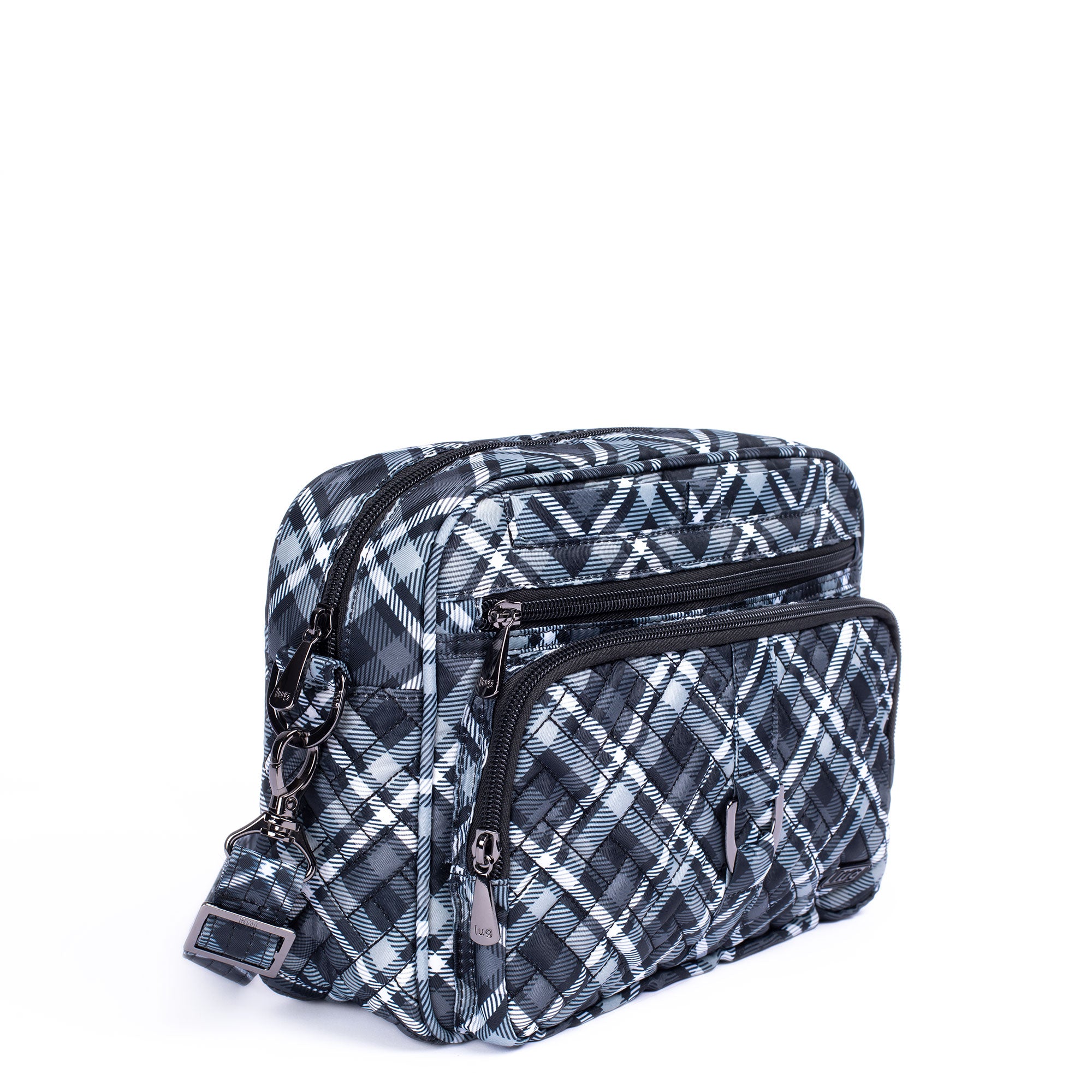 Carousel XL Crossbody Bag - PLAID GREY - CarouselXL_PlaidGrey_02
