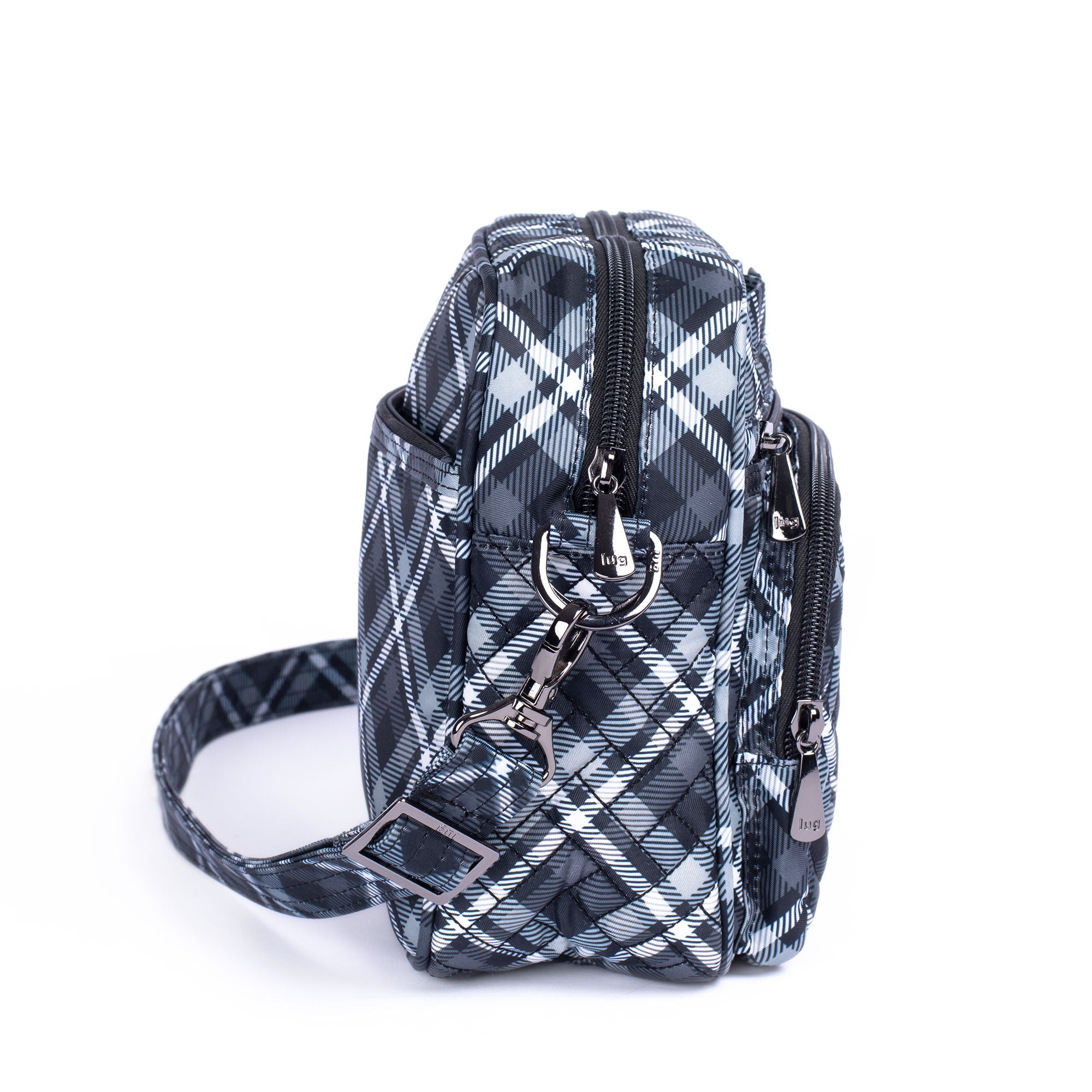 Carousel XL Crossbody Bag - PLAID GREY - CarouselXL_PlaidGrey_03