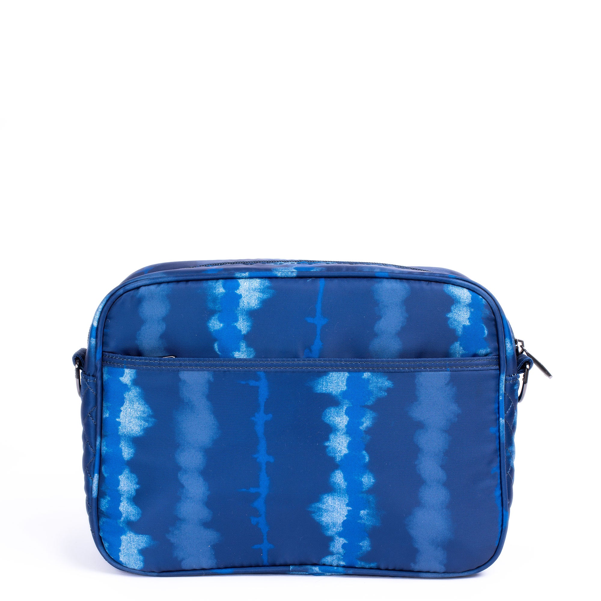 Carousel XL Crossbody Bag - PLAID GREY - CarouselXL_ShiboriBlue_04