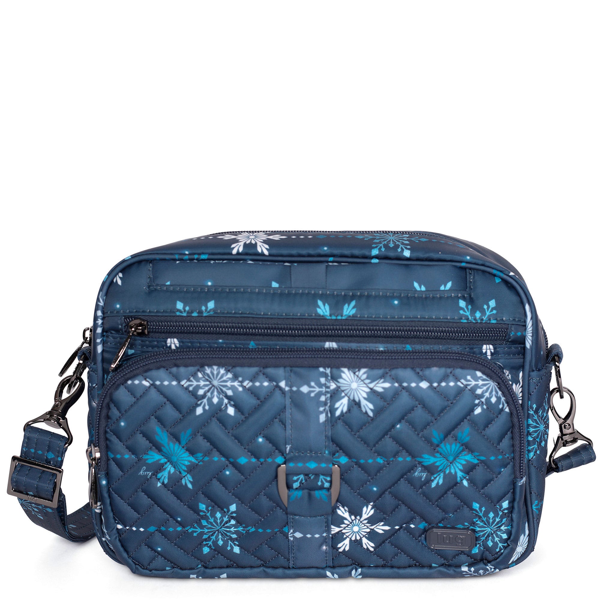 Carousel XL Crossbody Bag - SNOWFLAKE NAVY - CarouselXL_SnowflakeNavy_01