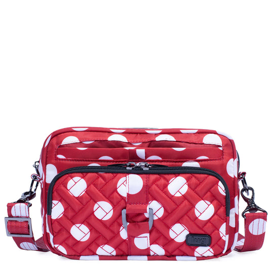 Carousel Convertible Crossbody Bag - CRIMSON LARGE DOT - Carousel_CrimsonLGDot_01