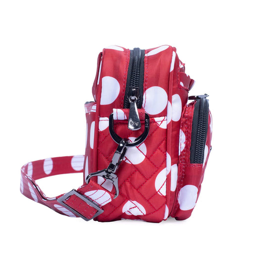 Carousel Convertible Crossbody Bag - CRIMSON LARGE DOT - Carousel_CrimsonLGDot_03