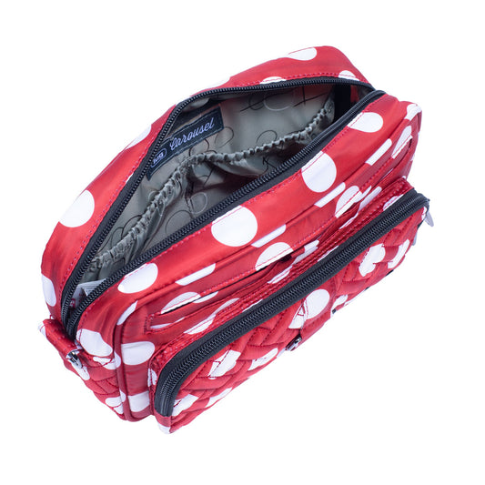 Carousel Convertible Crossbody Bag - CRIMSON LARGE DOT - Carousel_CrimsonLGDot_05