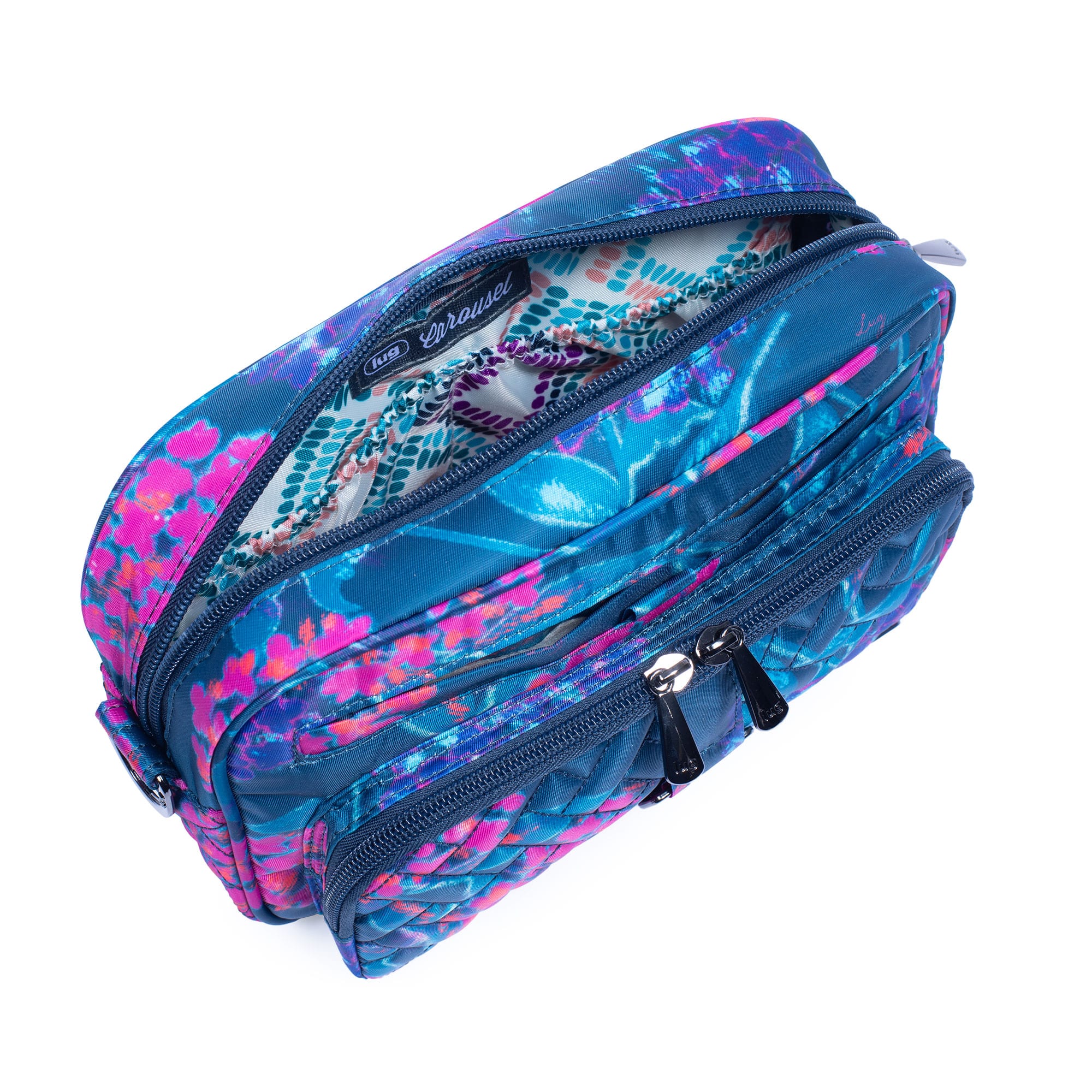 Carousel Convertible Crossbody Bag - HYDRANGEA NAVY - Carousel_HydrangeaNavy_05