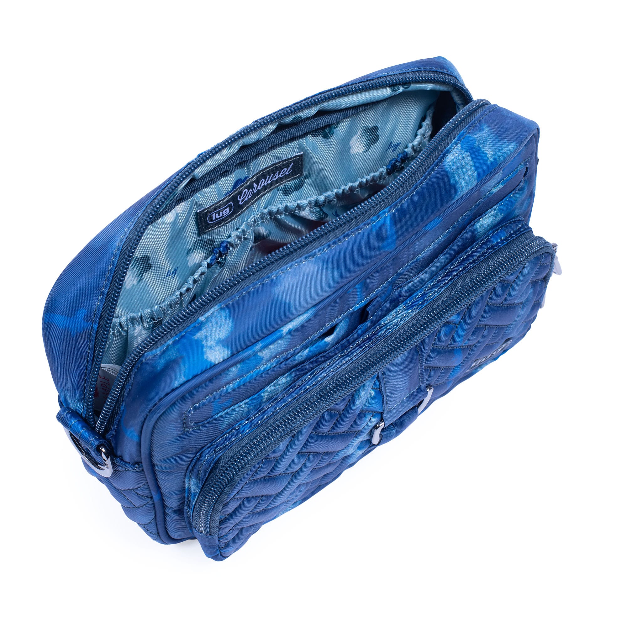 Carousel Convertible Crossbody Bag - HYDRANGEA NAVY - Carousel_ShiboriBlue_05