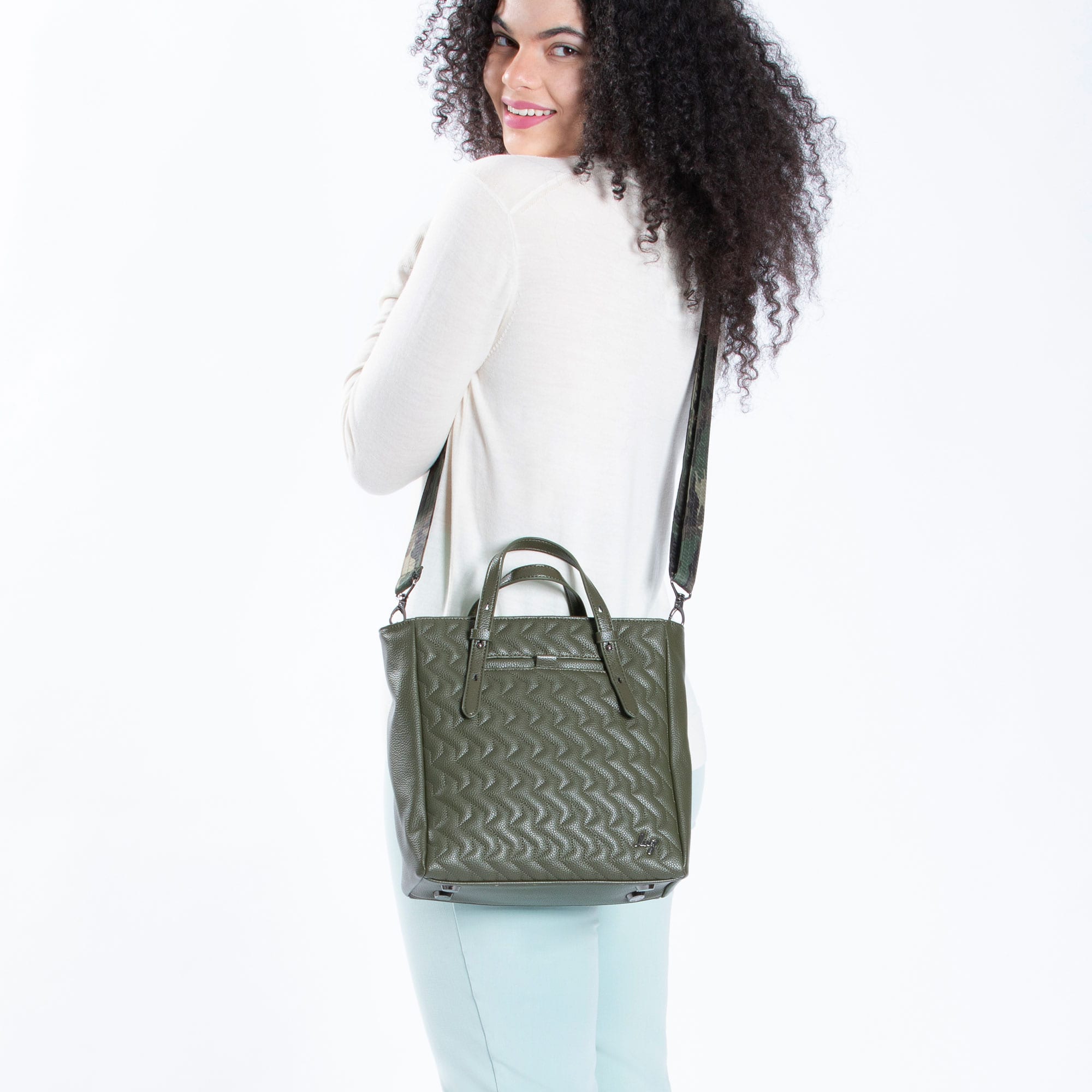 Charter Classic VL Convertible Tote Bag - - CharterVL_Olive-Green_Model