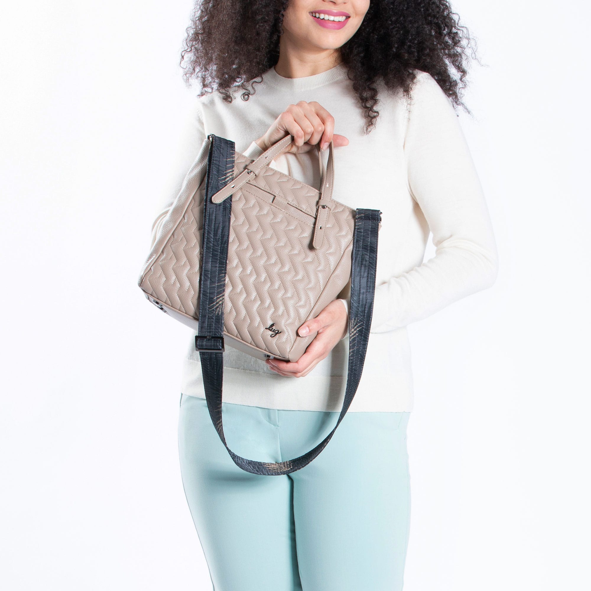 Charter Classic VL Convertible Tote Bag - SAND - CharterVL_SandTaupe_Model
