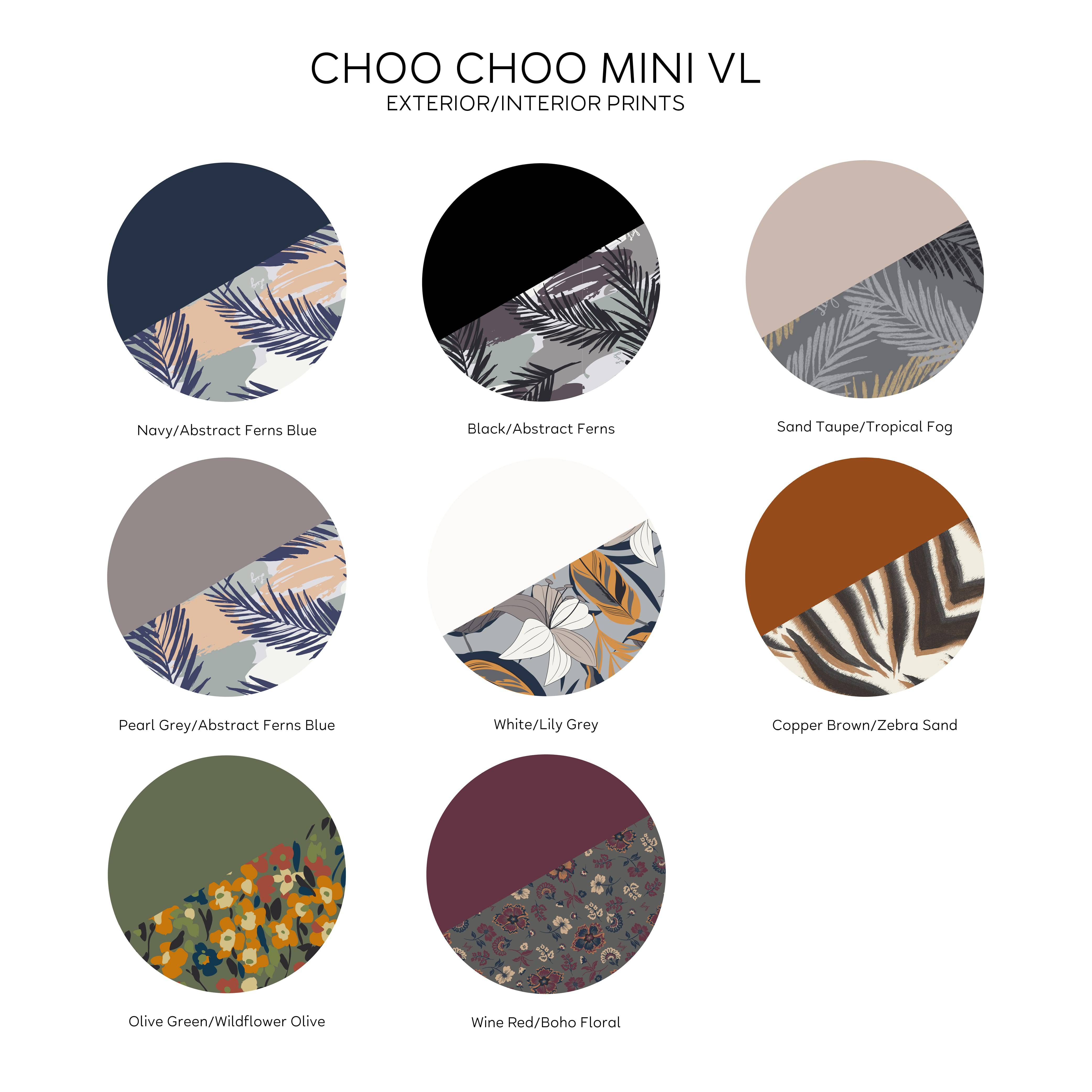Choo Choo Mini Classic VL Pill Box - - ChooChooMiniVL_QVC_Swatches