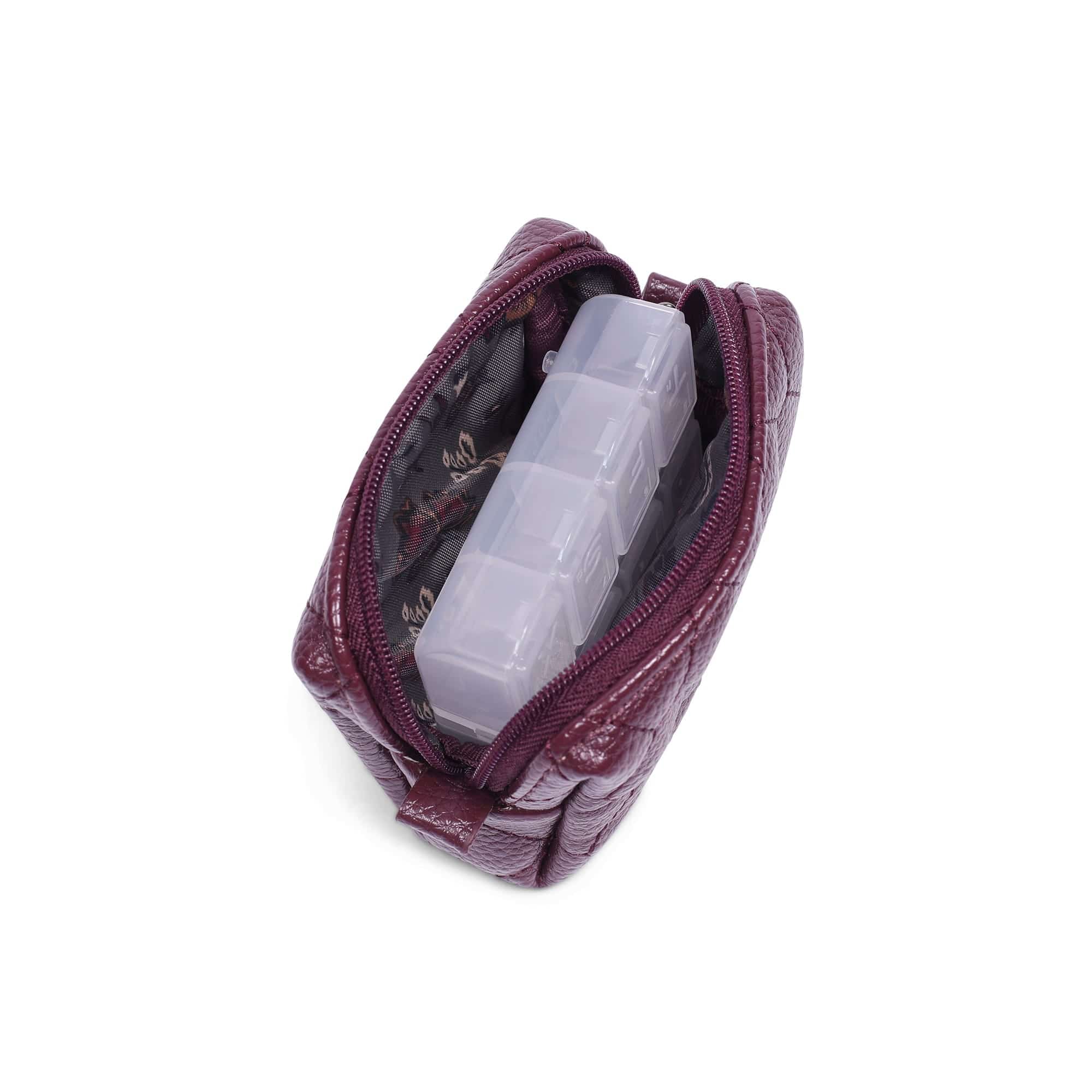 Choo Choo Mini Classic VL Pill Box - WINE - ChooChooMiniVL_VL_WineRed_05