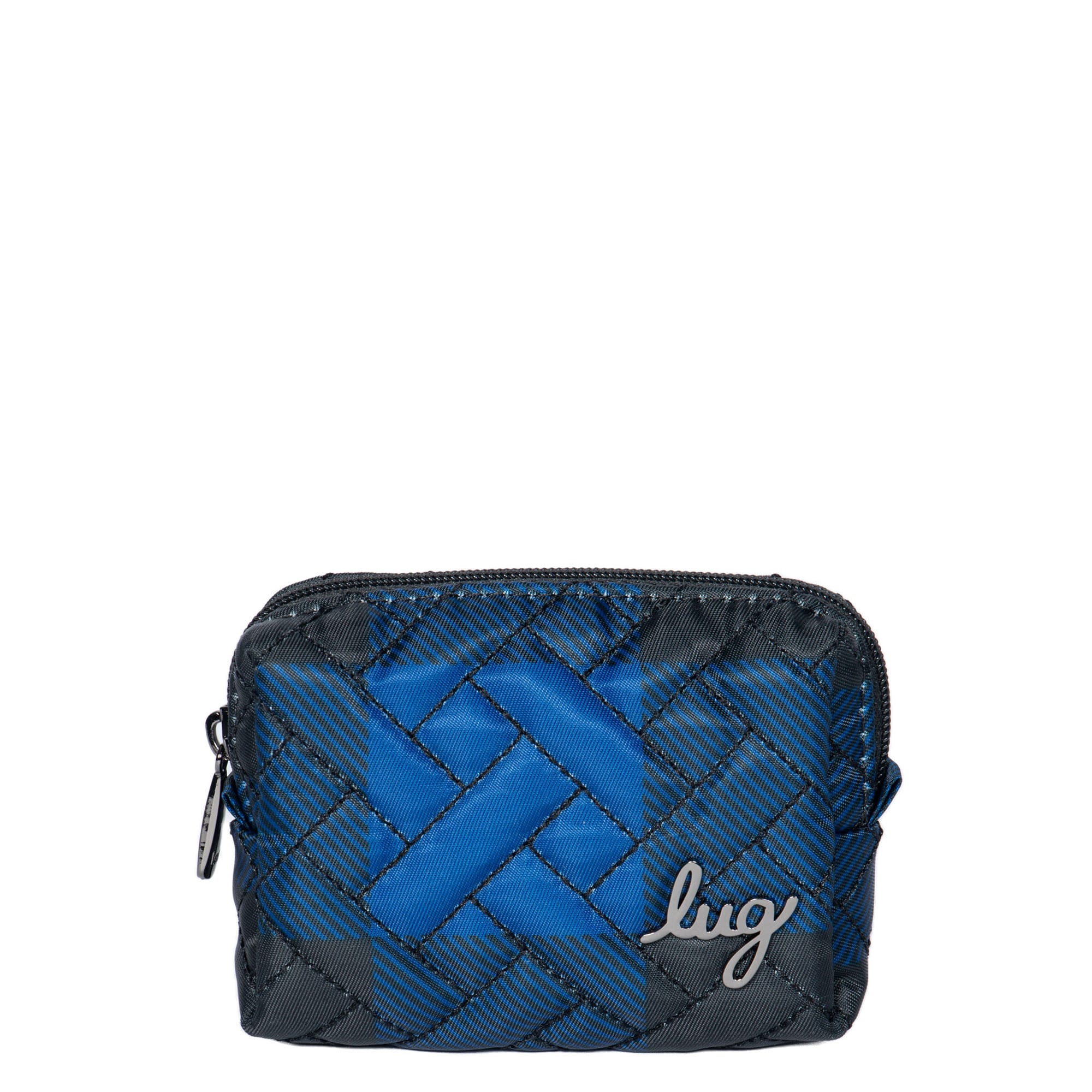 Choo Choo Mini Pill Box - BUFFALO CHECK BLUE - ChooChooMini_BuffaloCheckBlue_01