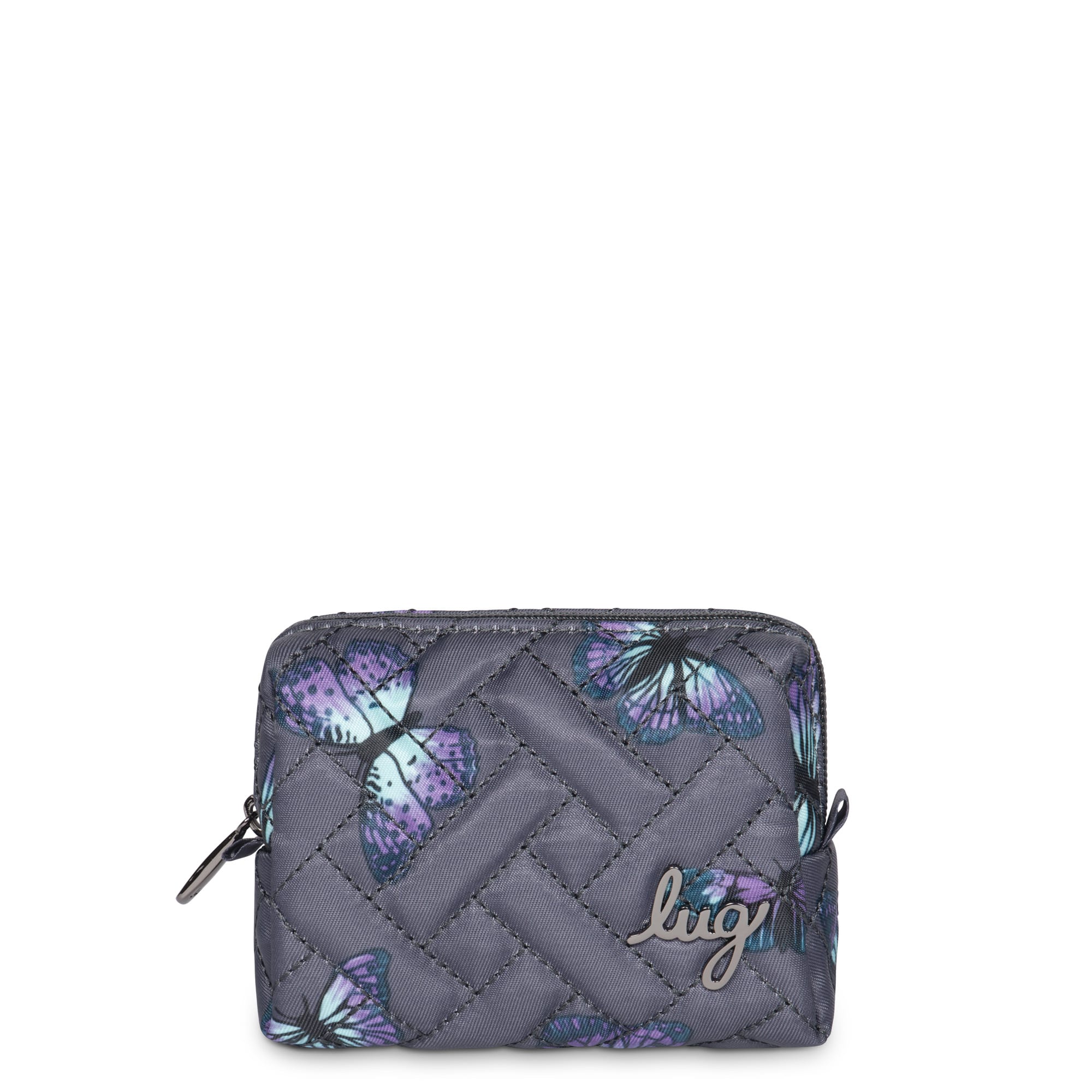 Choo Choo Mini Pill Box - BUTTERFLY GREY - ChooChooMini_ButterflyGrey_01